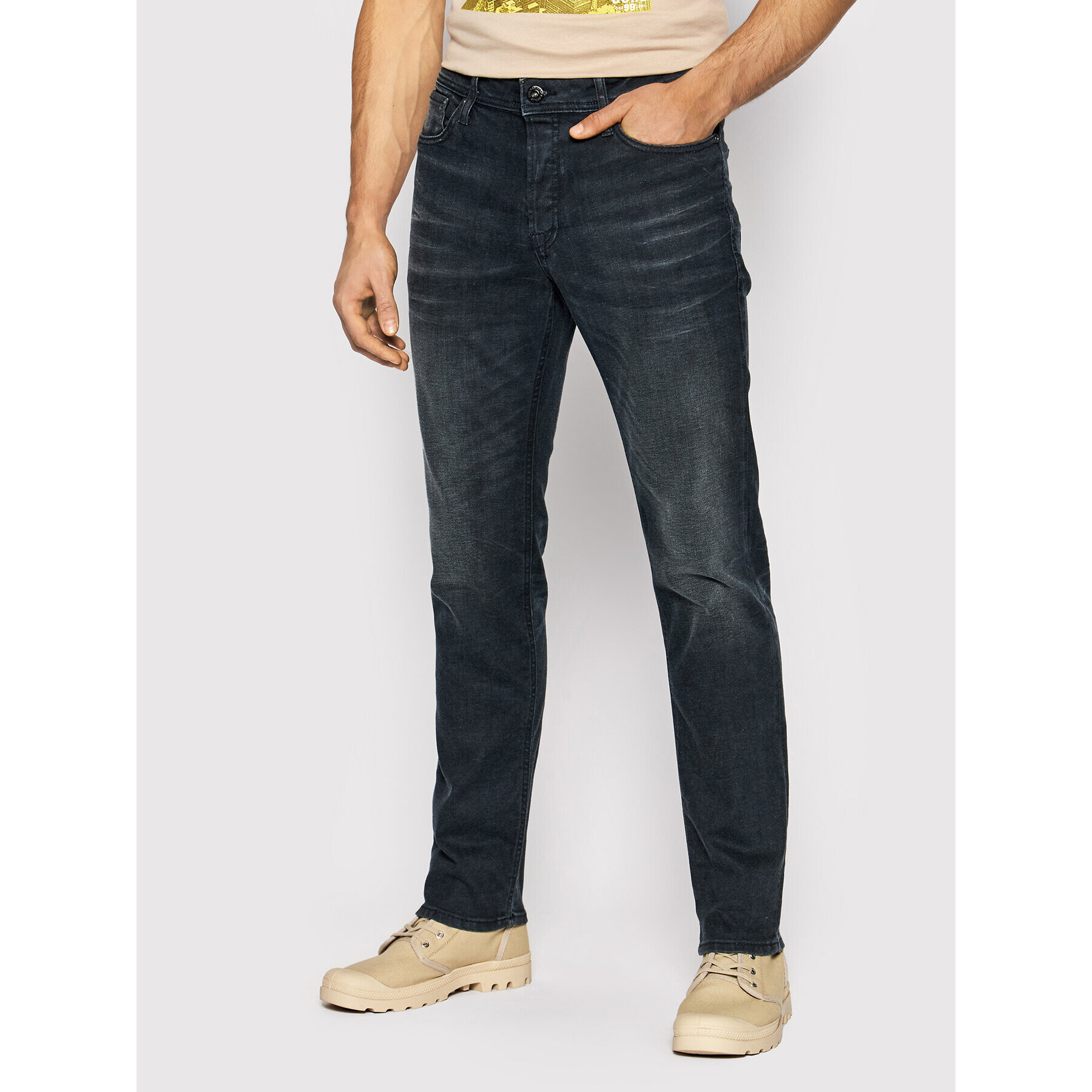 Jack&Jones Jeans hlače Tim 12181054 Siva Slim Fit - Pepit.si