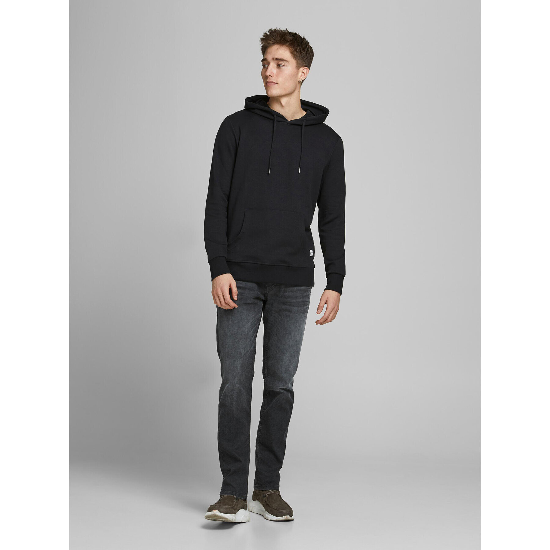 Jack&Jones Jeans hlače Tim 12181054 Siva Slim Fit - Pepit.si