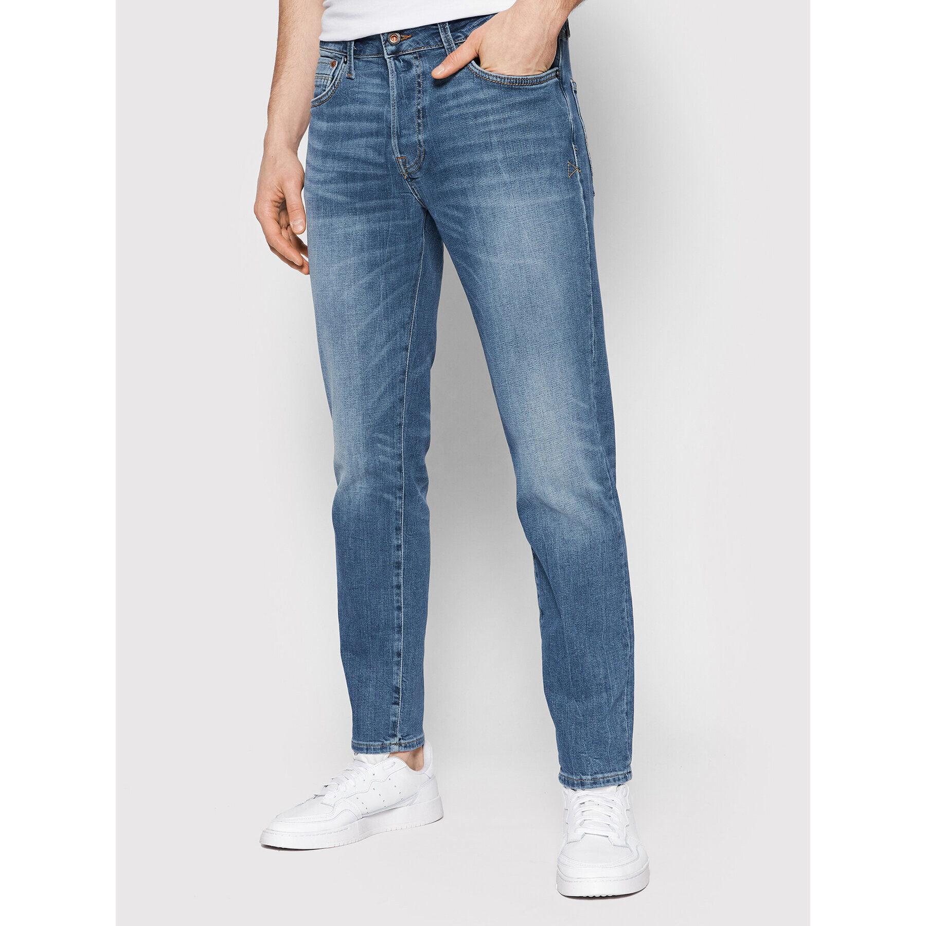 Jack&Jones Jeans hlače Tim Vintage 12185877 Modra Slim Fit - Pepit.si