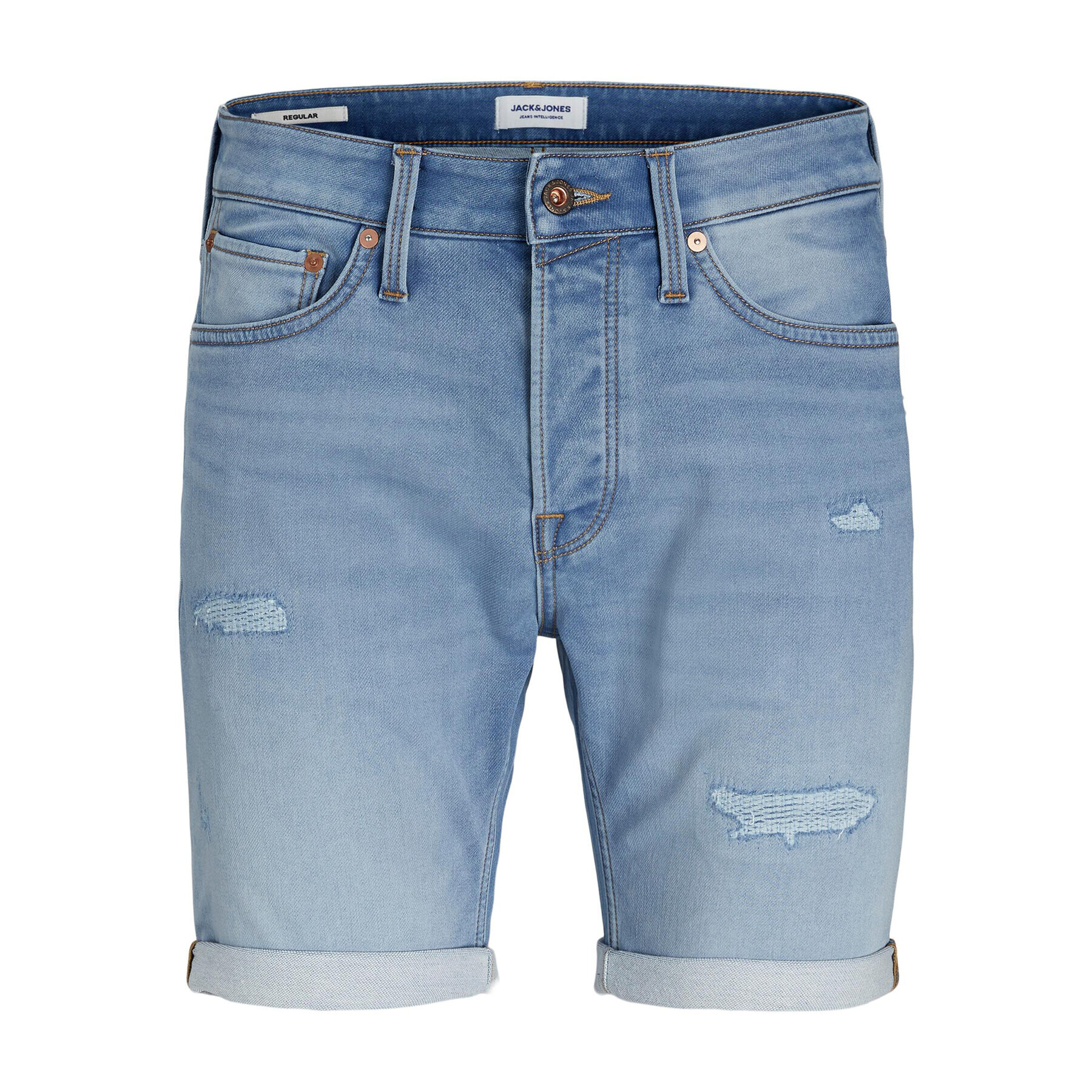 Jack&Jones Jeans kratke hlače Rick 12224124 Modra Regular Fit - Pepit.si