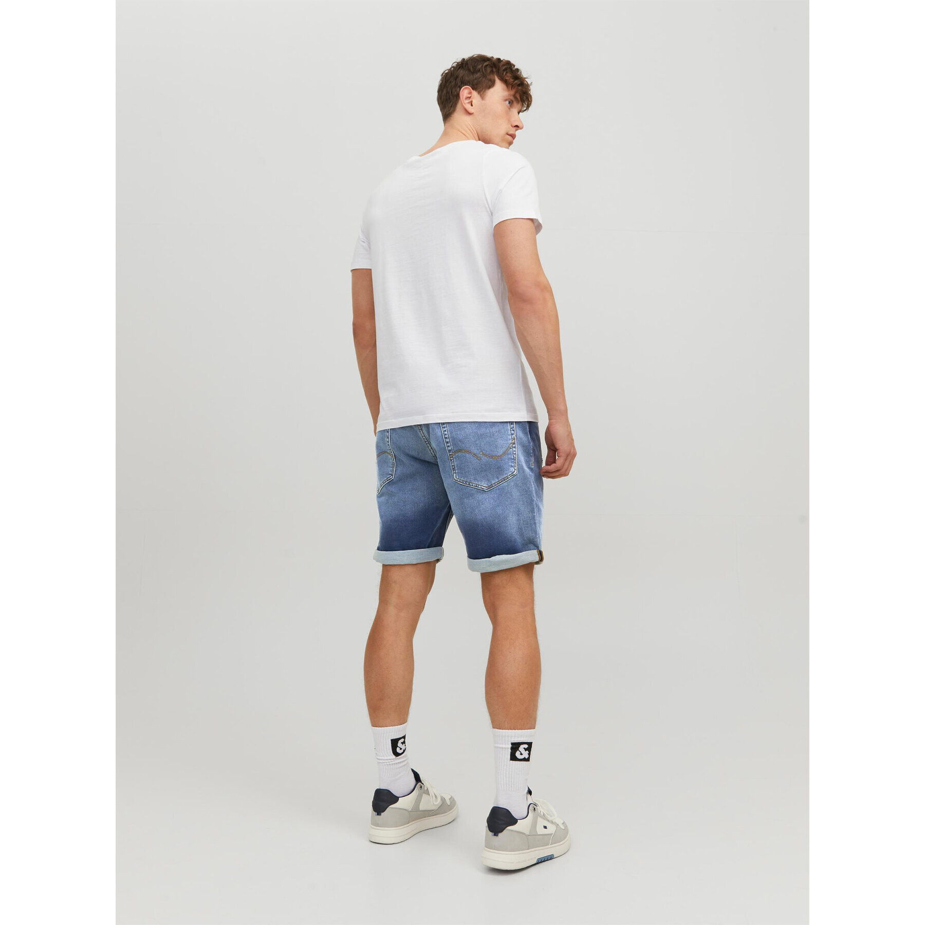 Jack&Jones Jeans kratke hlače Rick 12224125 Modra Regular Fit - Pepit.si