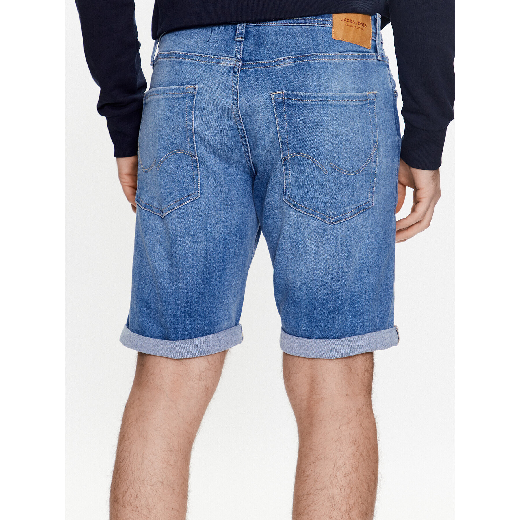 Jack&Jones Jeans kratke hlače 12224979 Modra Regular Fit - Pepit.si