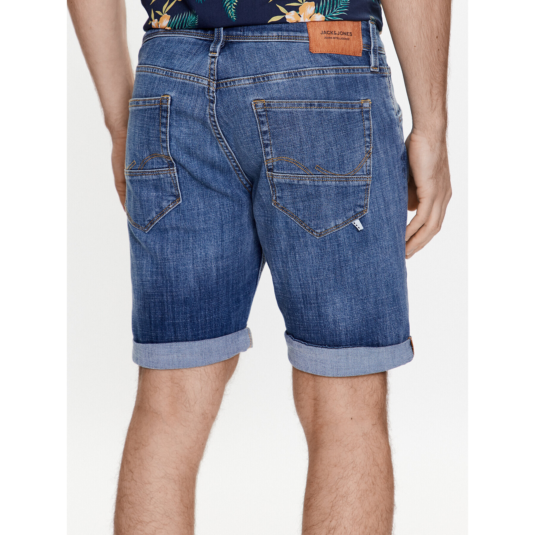 Jack&Jones Jeans kratke hlače Rick 12226230 Modra Regular Fit - Pepit.si