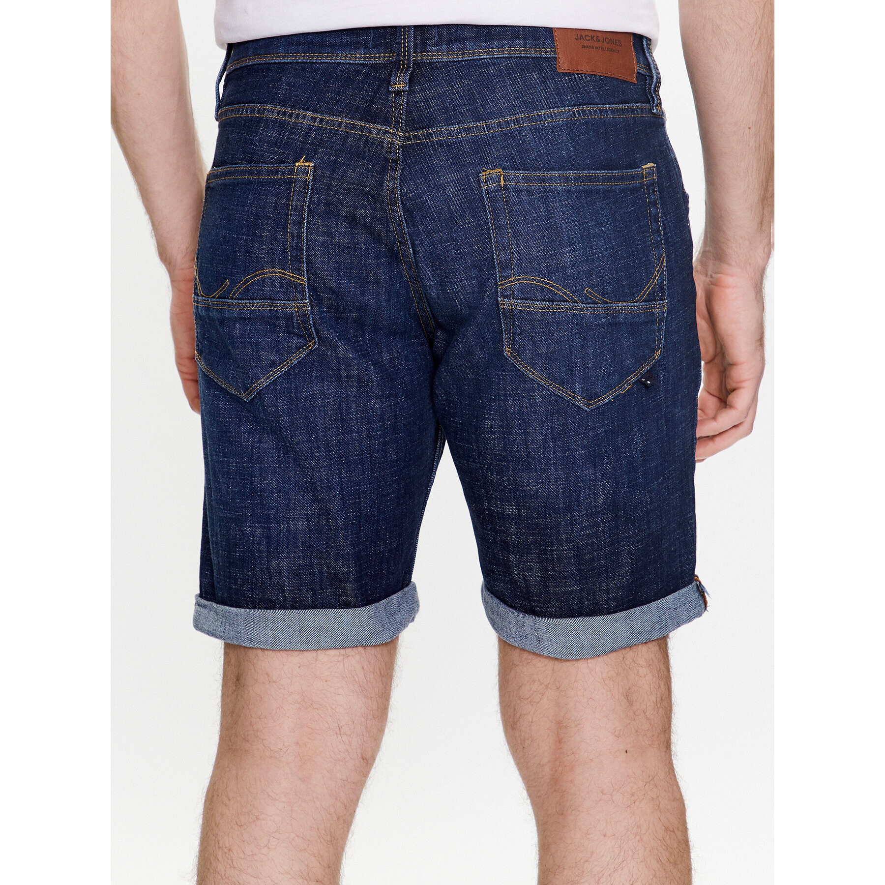 Jack&Jones Jeans kratke hlače Rick 12226231 Mornarsko modra Regular Fit - Pepit.si