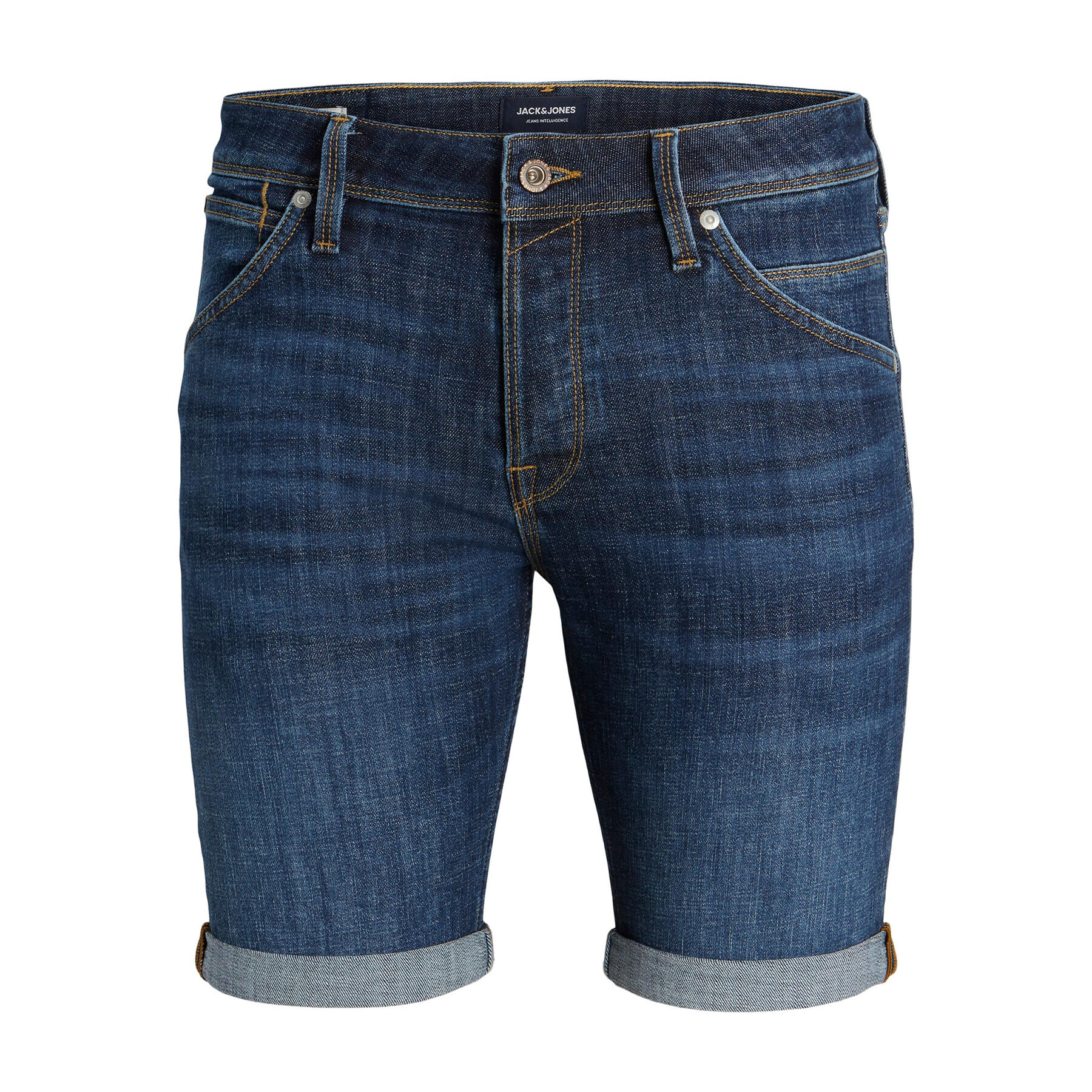 Jack&Jones Jeans kratke hlače Rick 12226231 Mornarsko modra Regular Fit - Pepit.si