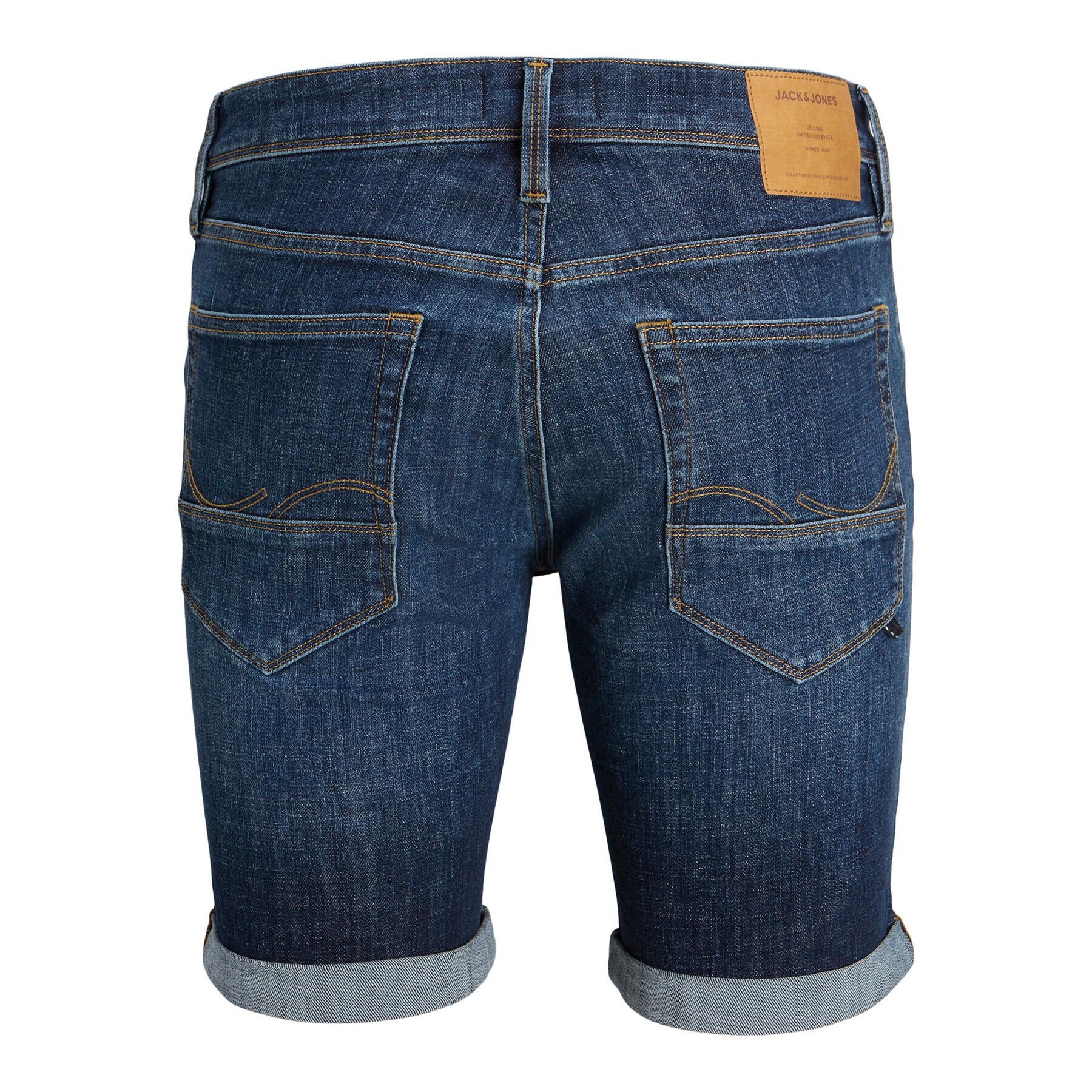 Jack&Jones Jeans kratke hlače Rick 12226231 Mornarsko modra Regular Fit - Pepit.si