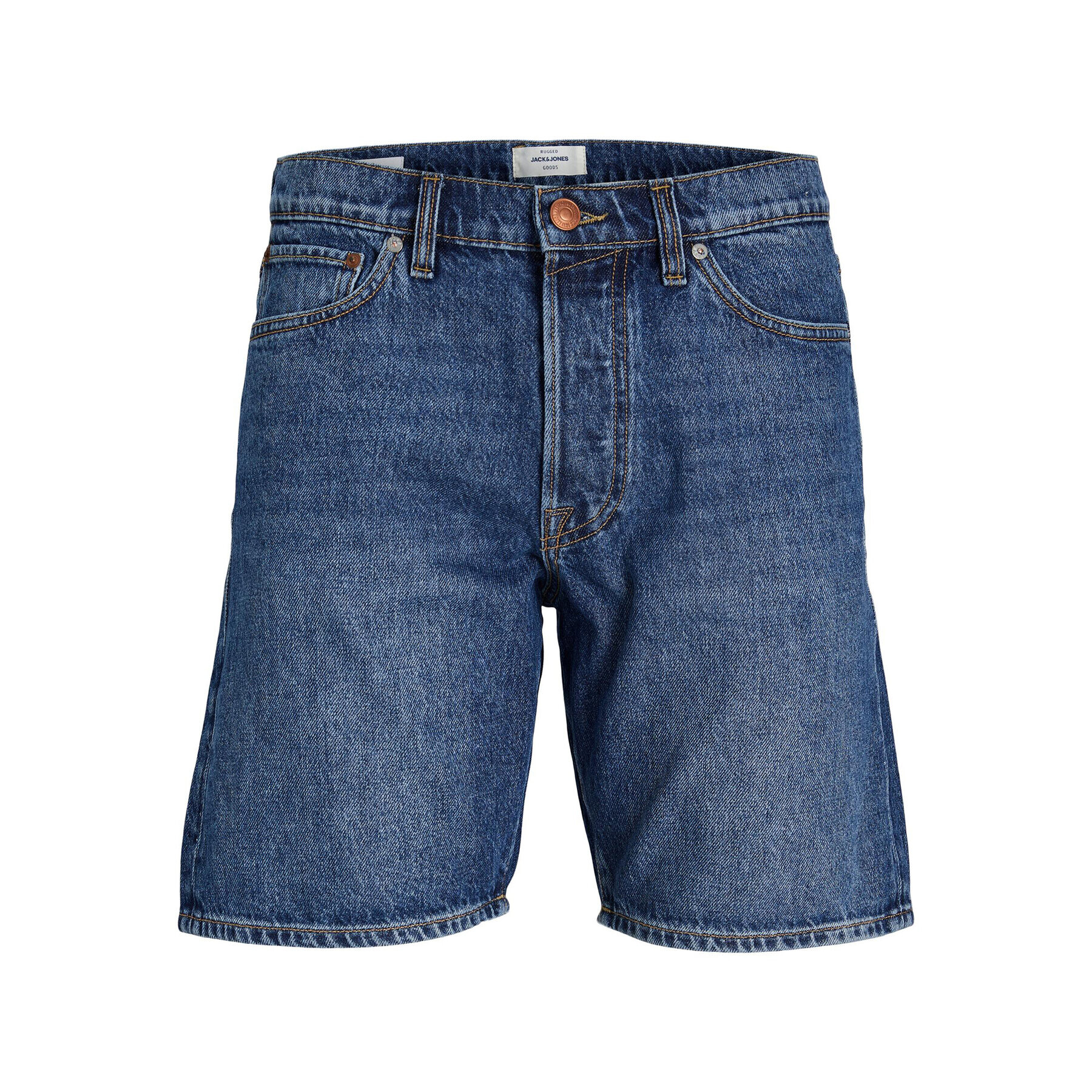 Jack&Jones Jeans kratke hlače 12229158 Modra Relaxed Fit - Pepit.si