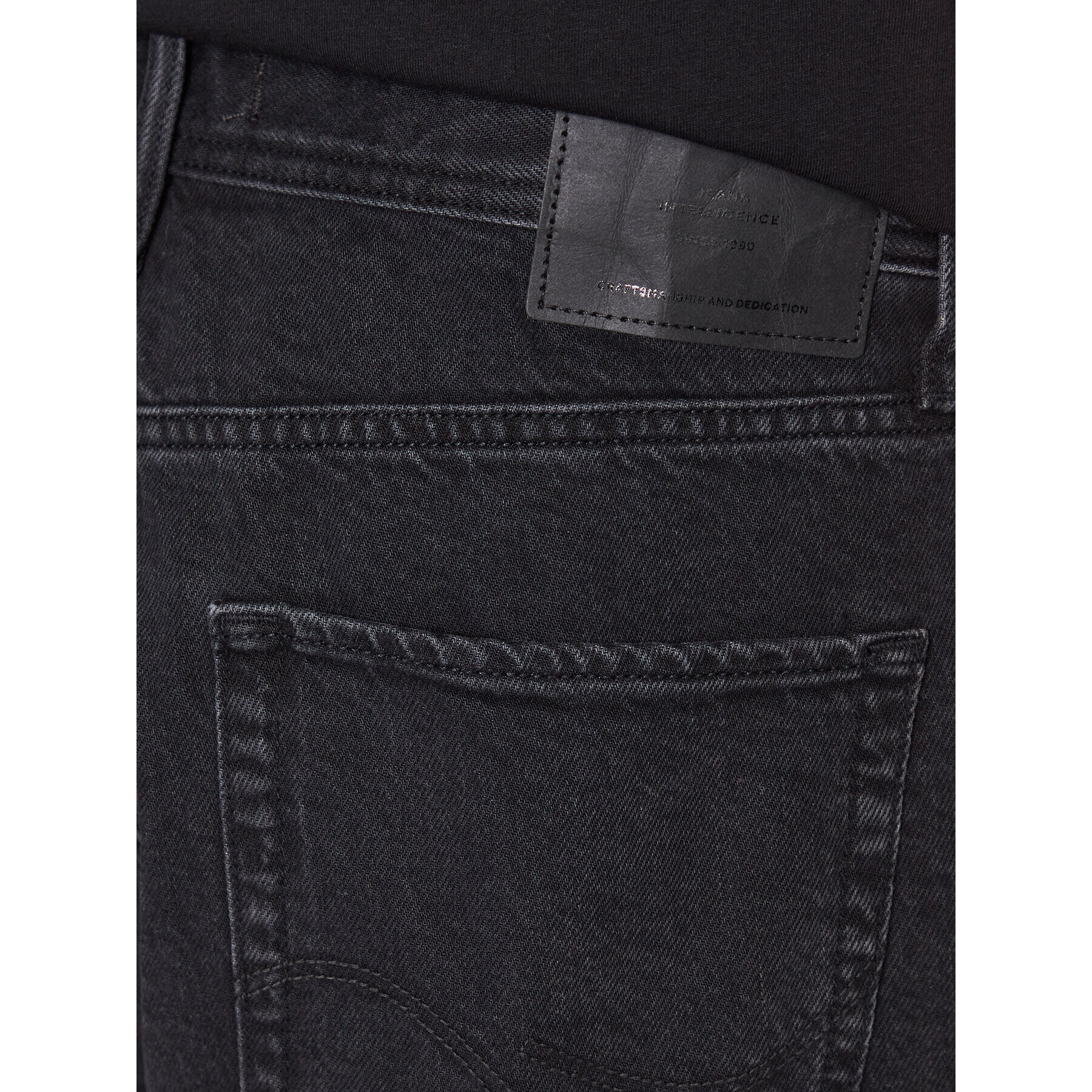 Jack&Jones Jeans kratke hlače Tony 12229606 Črna Baggy Fit - Pepit.si