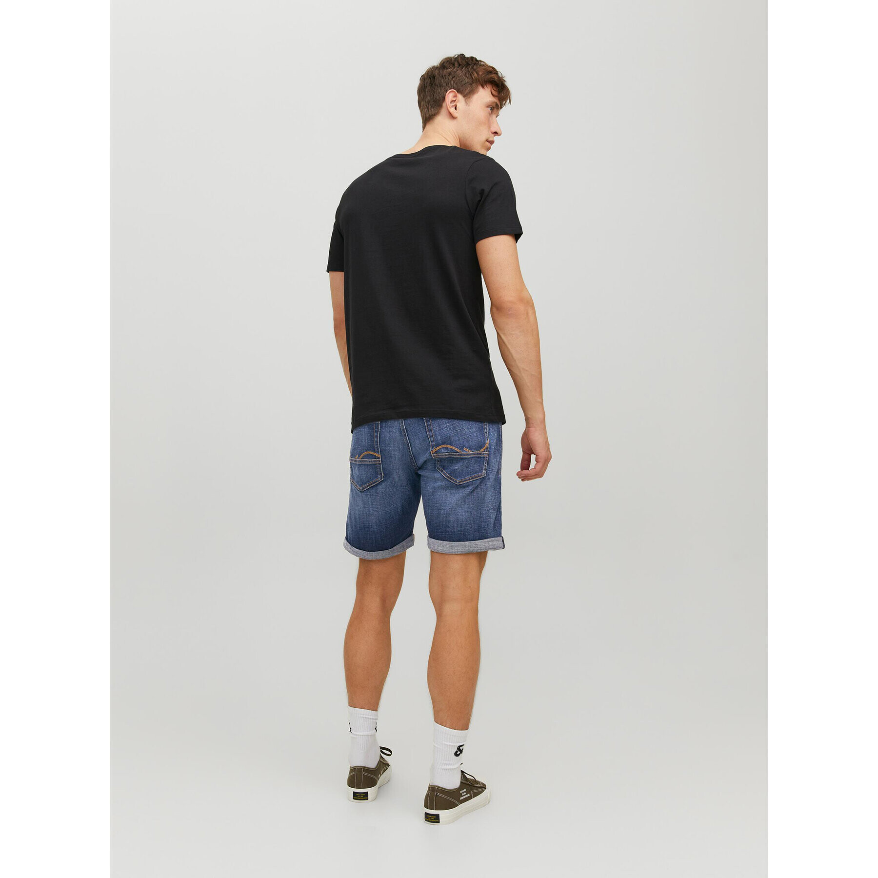 Jack&Jones Jeans kratke hlače Chris 12236192 Modra Relaxed Fit - Pepit.si