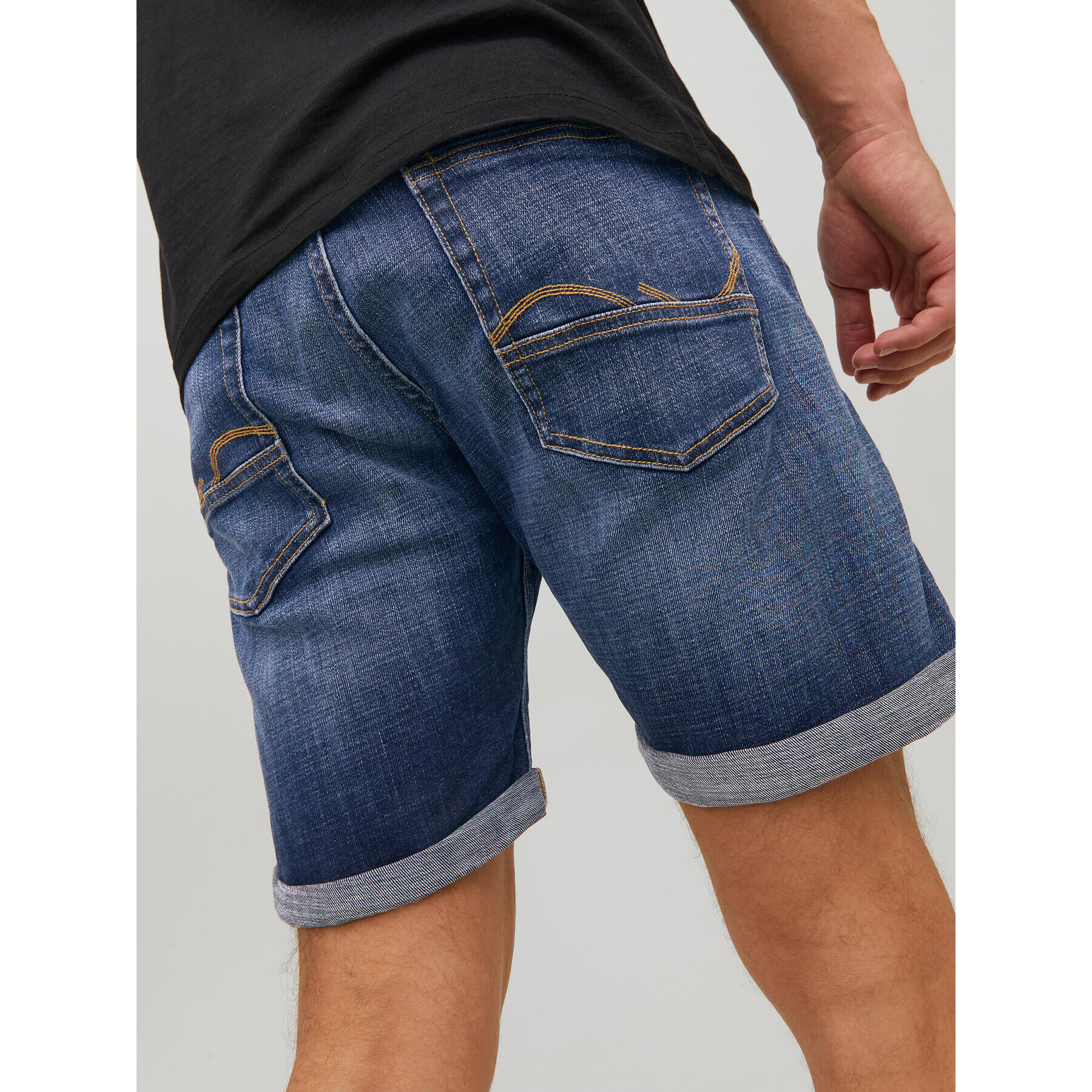 Jack&Jones Jeans kratke hlače Chris 12236192 Modra Relaxed Fit - Pepit.si