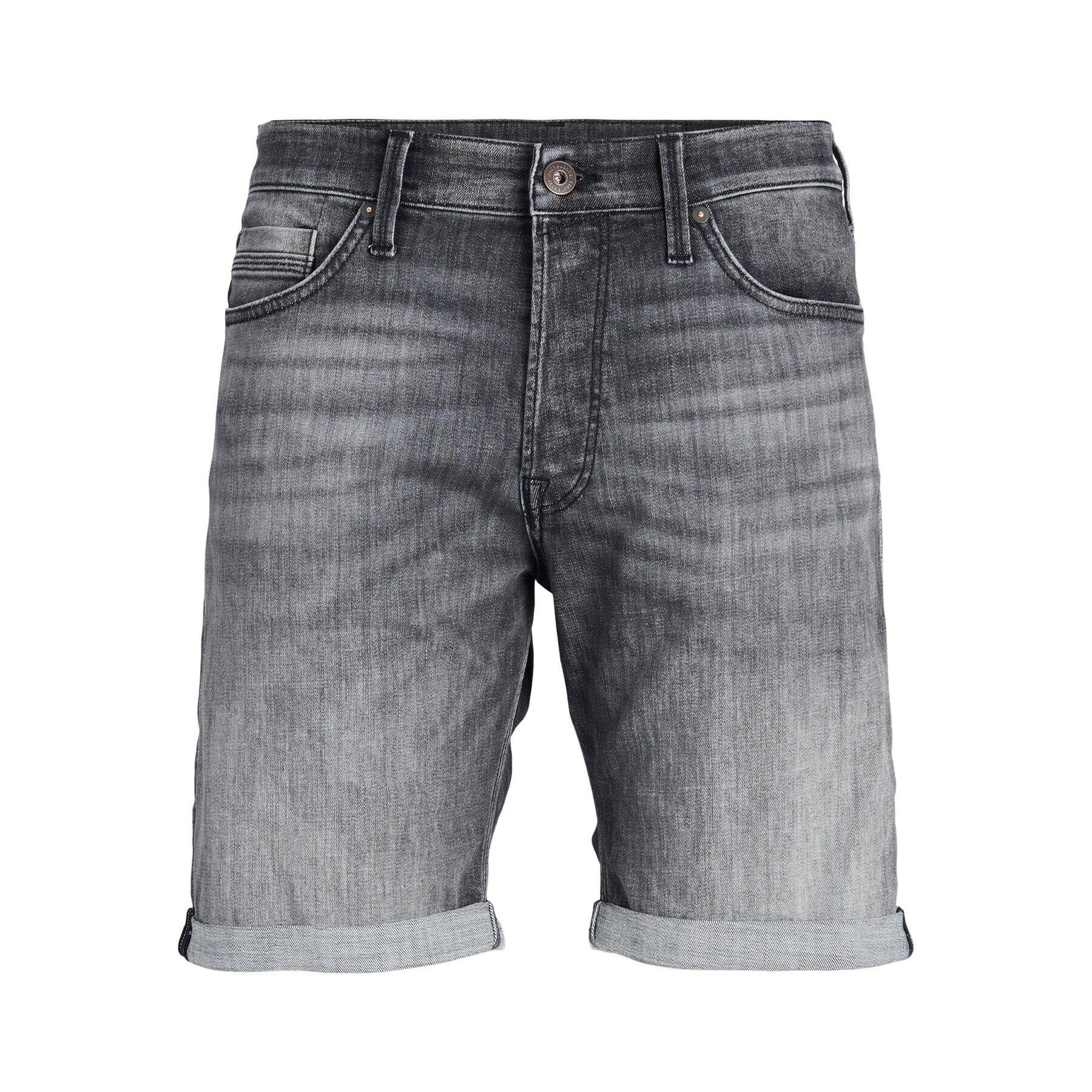 Jack&Jones Jeans kratke hlače Chris 12236193 Siva Relaxed Fit - Pepit.si