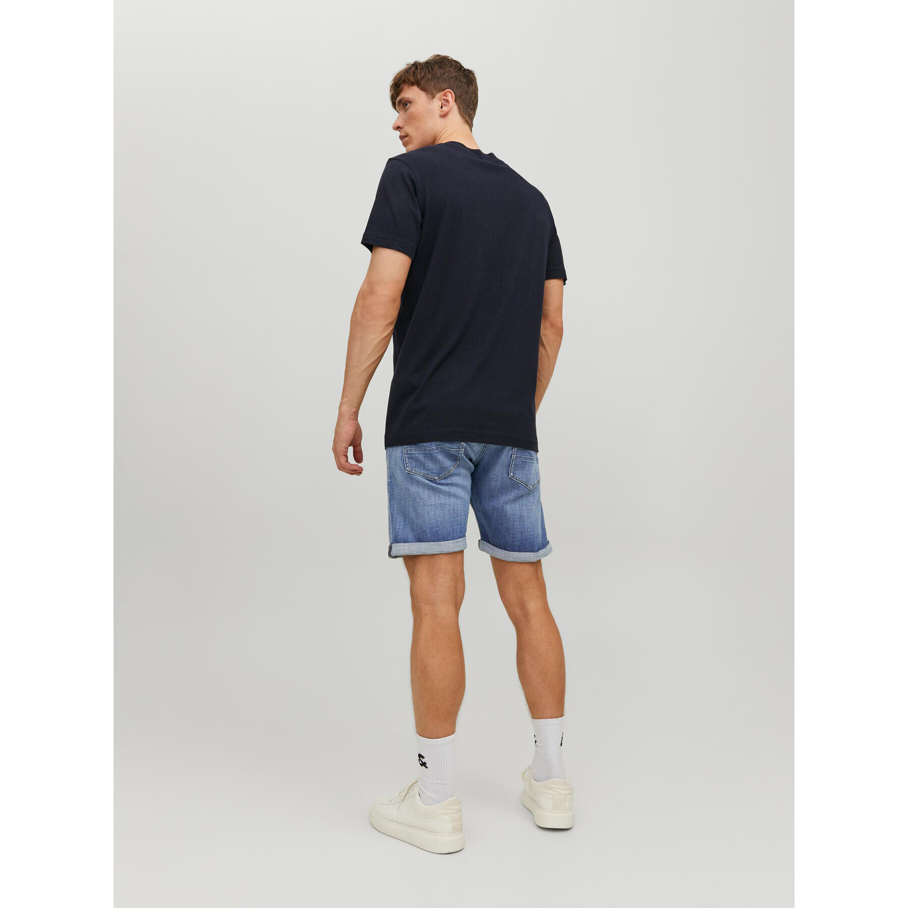 Jack&Jones Jeans kratke hlače Chris 12236195 Modra Relaxed Fit - Pepit.si