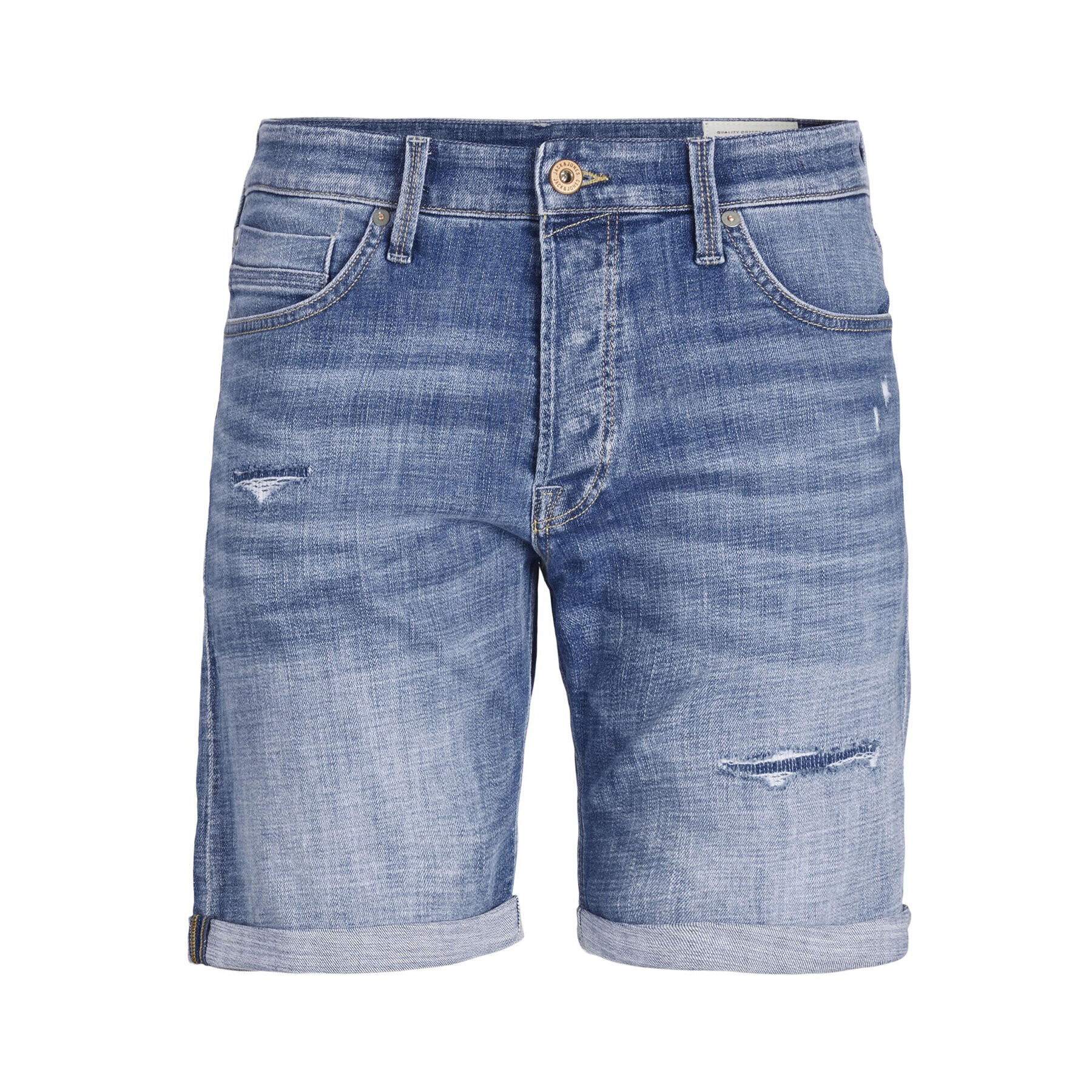 Jack&Jones Jeans kratke hlače Chris 12236195 Modra Relaxed Fit - Pepit.si