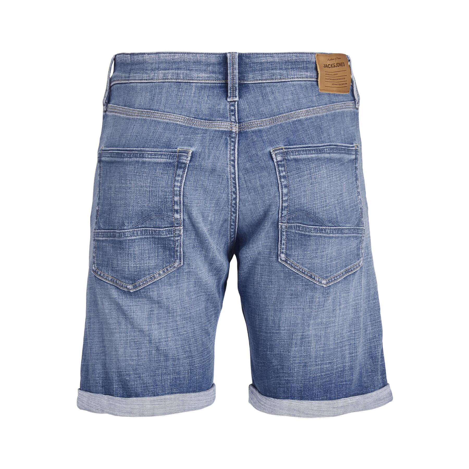 Jack&Jones Jeans kratke hlače Chris 12236195 Modra Relaxed Fit - Pepit.si