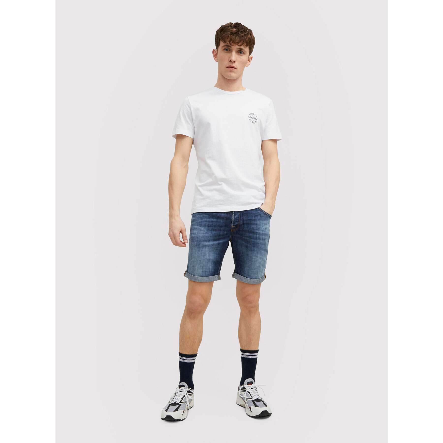 Jack&Jones Jeans kratke hlače Rick 12201629 Modra Regular Fit - Pepit.si