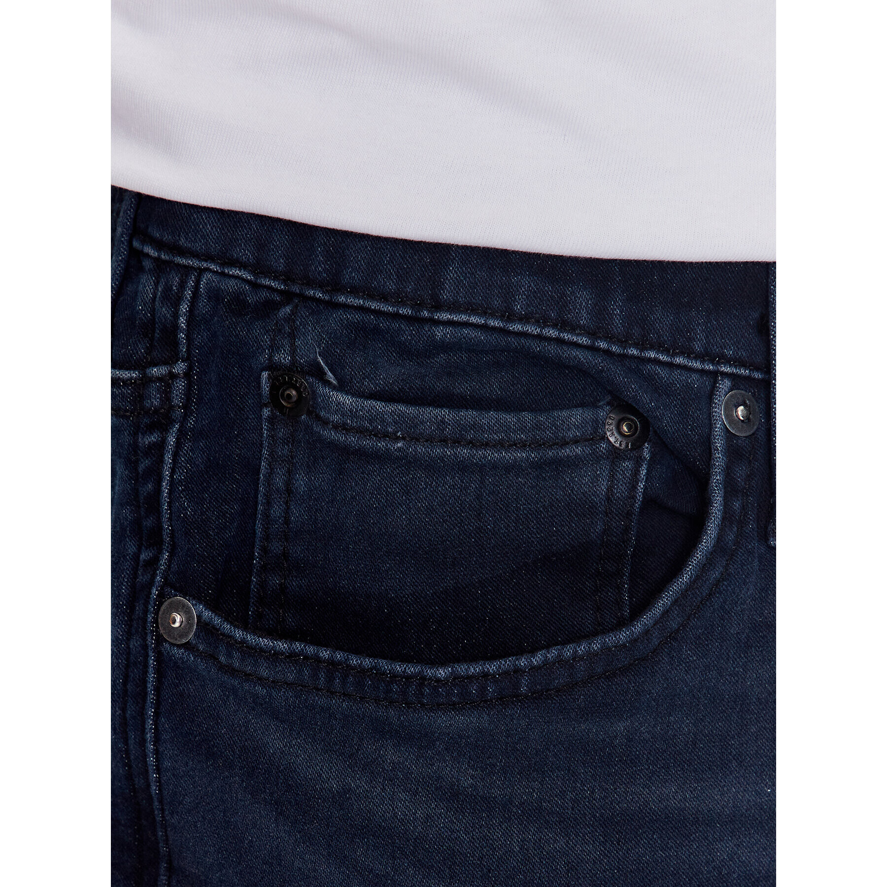 Jack&Jones Jeans kratke hlače Rick 12223989 Mornarsko modra Regular Fit - Pepit.si