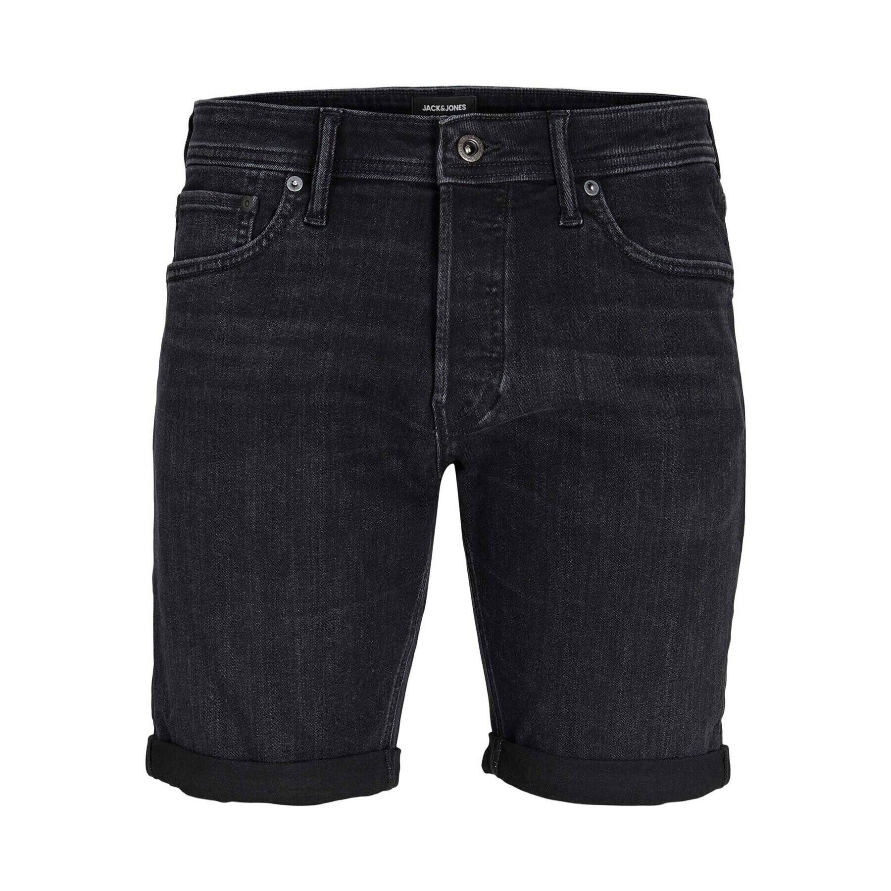 Jack&Jones Jeans kratke hlače Rick 12228278 Črna Regular Fit - Pepit.si