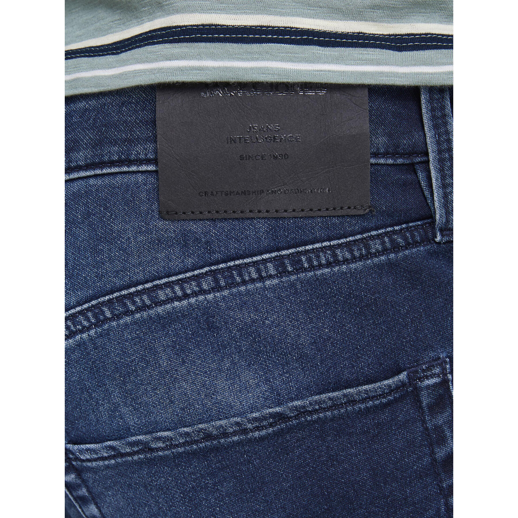 Jack&Jones Jeans kratke hlače Rick Icon 12170014 Mornarsko modra Regular Fit - Pepit.si