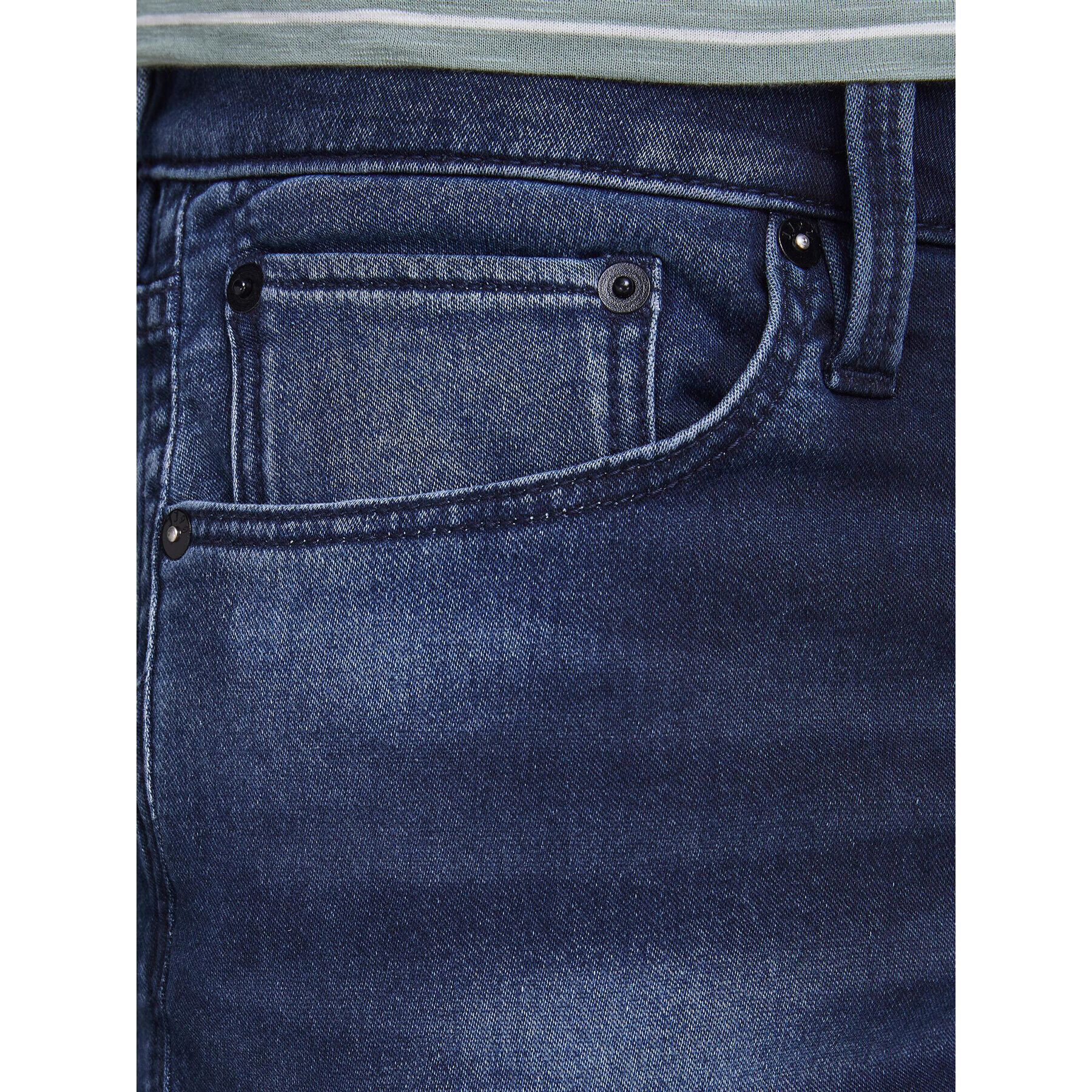 Jack&Jones Jeans kratke hlače Rick Icon 12170014 Mornarsko modra Regular Fit - Pepit.si