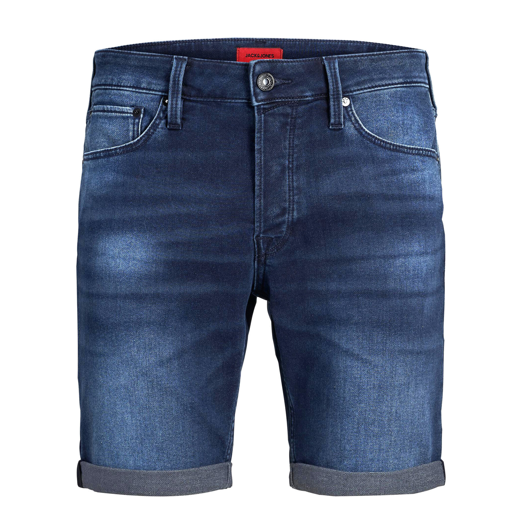 Jack&Jones Jeans kratke hlače Rick Icon 12170014 Mornarsko modra Regular Fit - Pepit.si