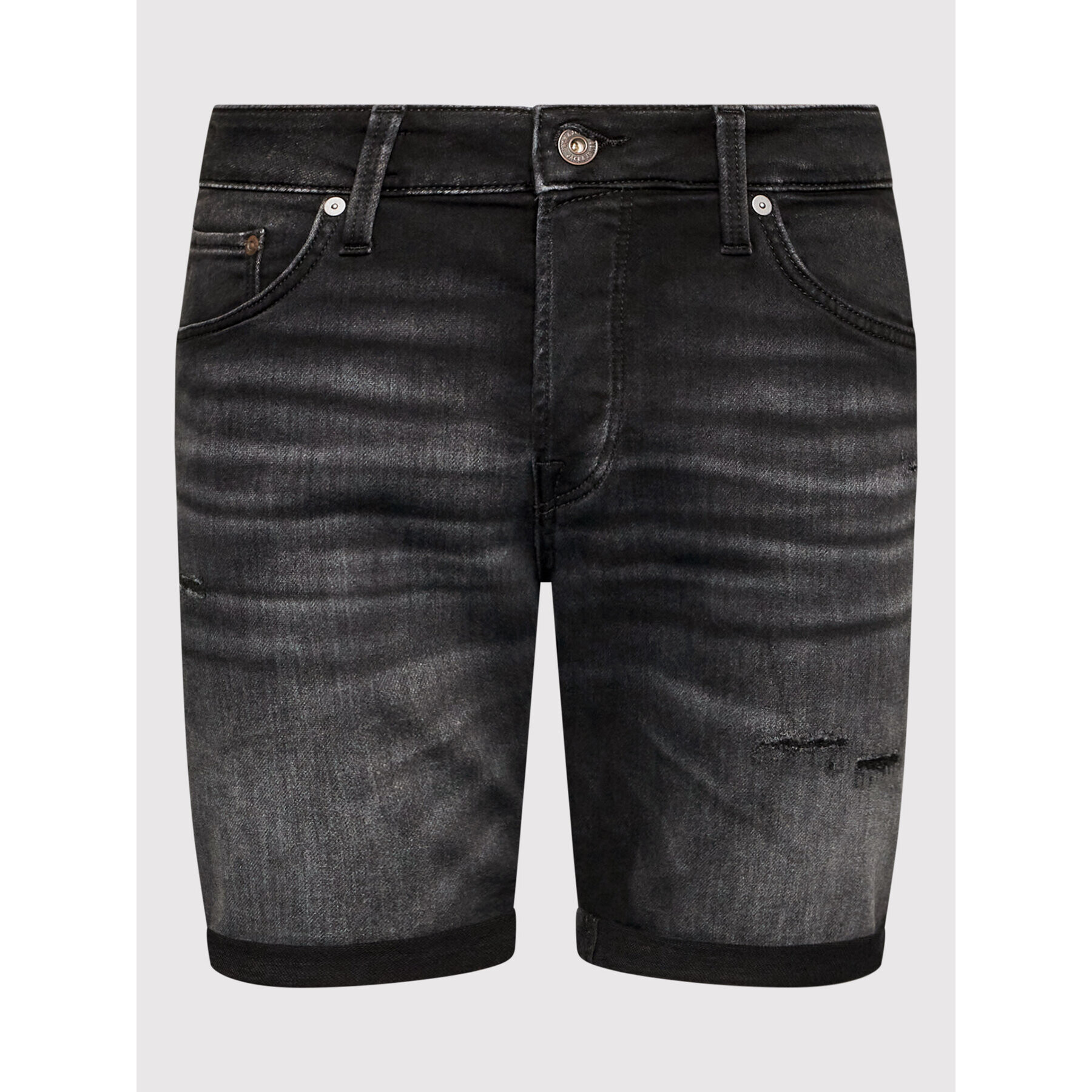 Jack&Jones Jeans kratke hlače Rick Icon 12201639 Črna Regular Fit - Pepit.si