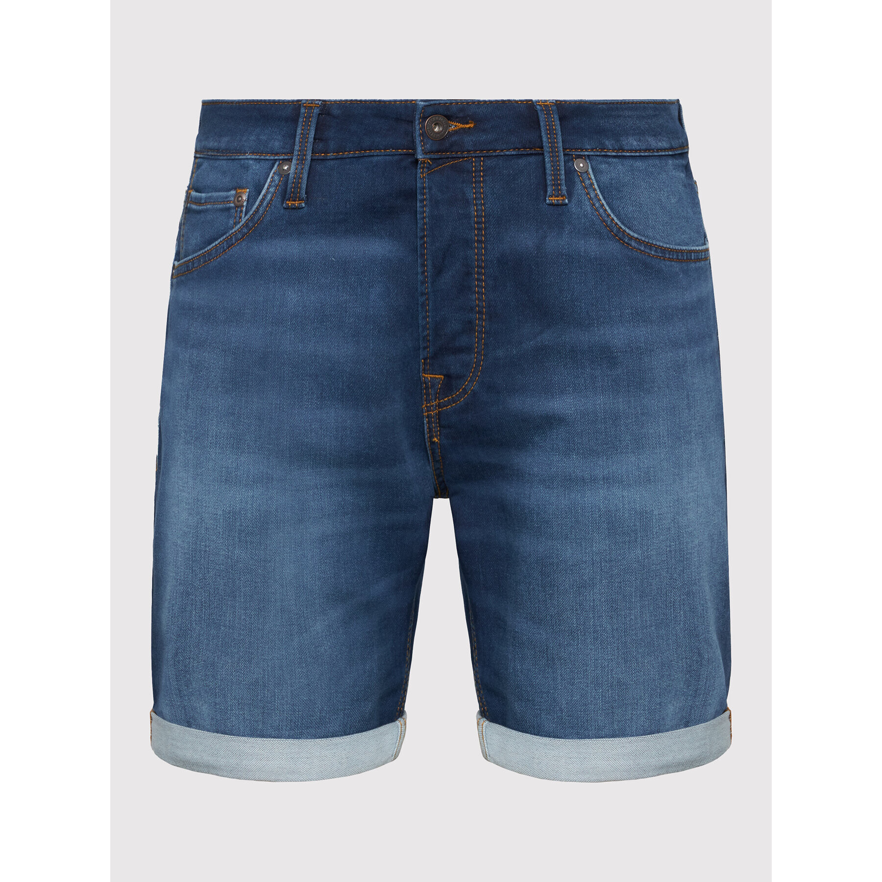 Jack&Jones Jeans kratke hlače Rick Icon 12201655 Mornarsko modra Regular Fit - Pepit.si