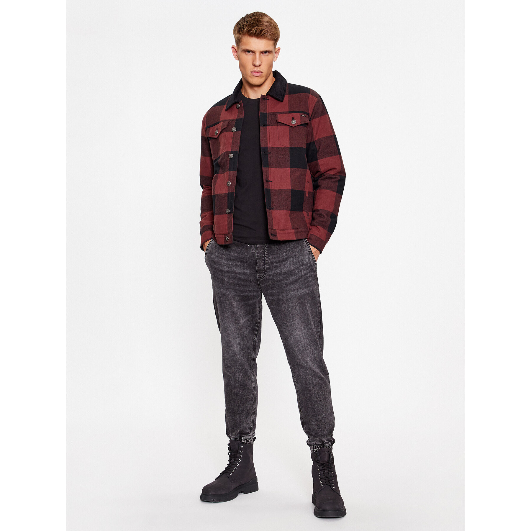 Jack&Jones Jogging hlače 12241314 Siva Tapered Fit - Pepit.si