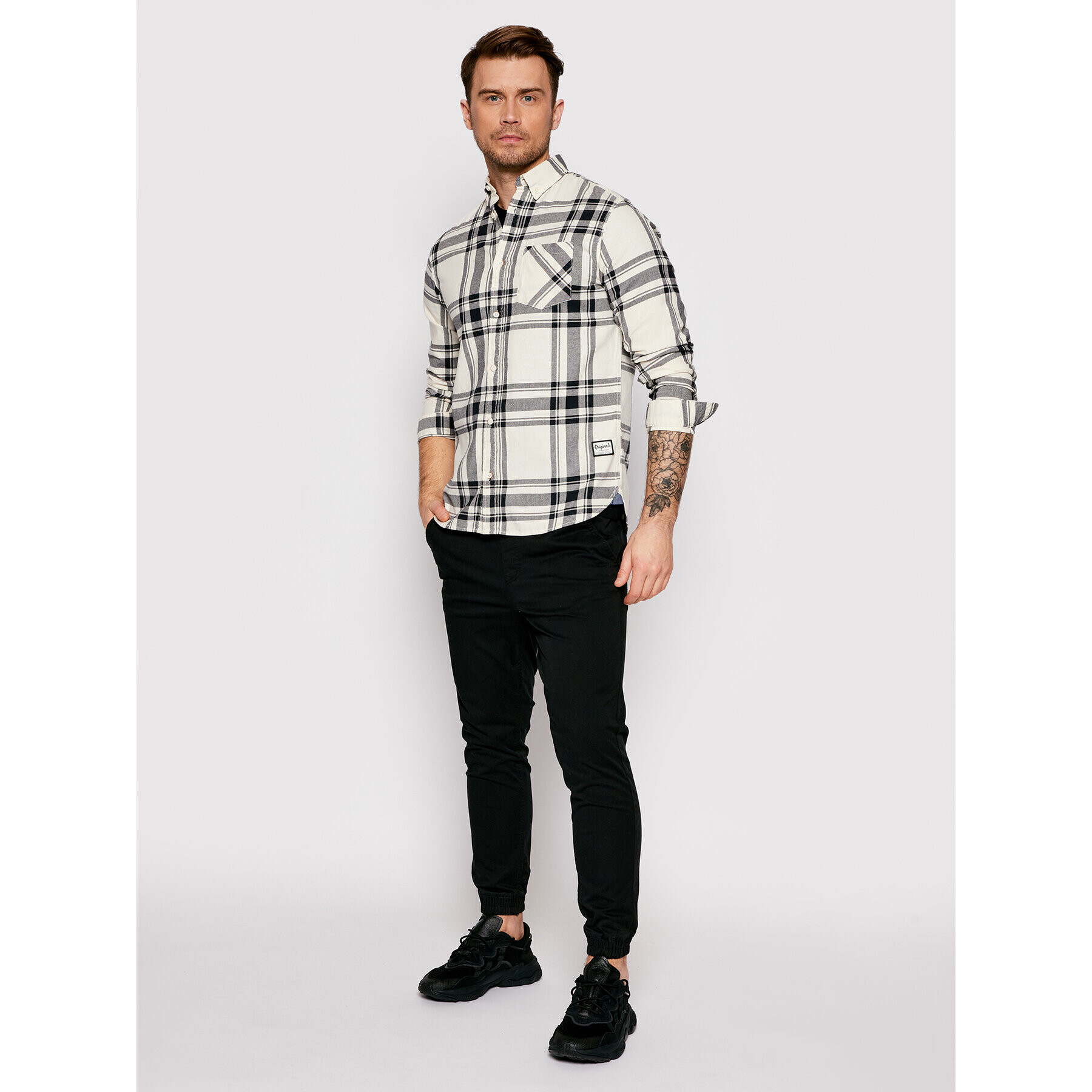 Jack&Jones Jogging hlače Gordon Lane Akm 12182548 Črna Regular Fit - Pepit.si