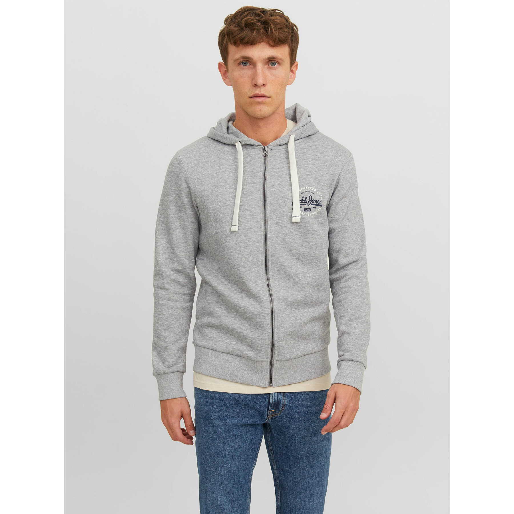 Jack&Jones Jopa 12236179 Siva Regular Fit - Pepit.si