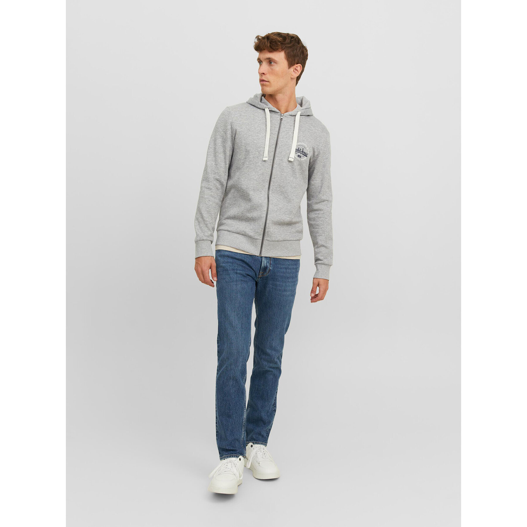 Jack&Jones Jopa 12236179 Siva Regular Fit - Pepit.si