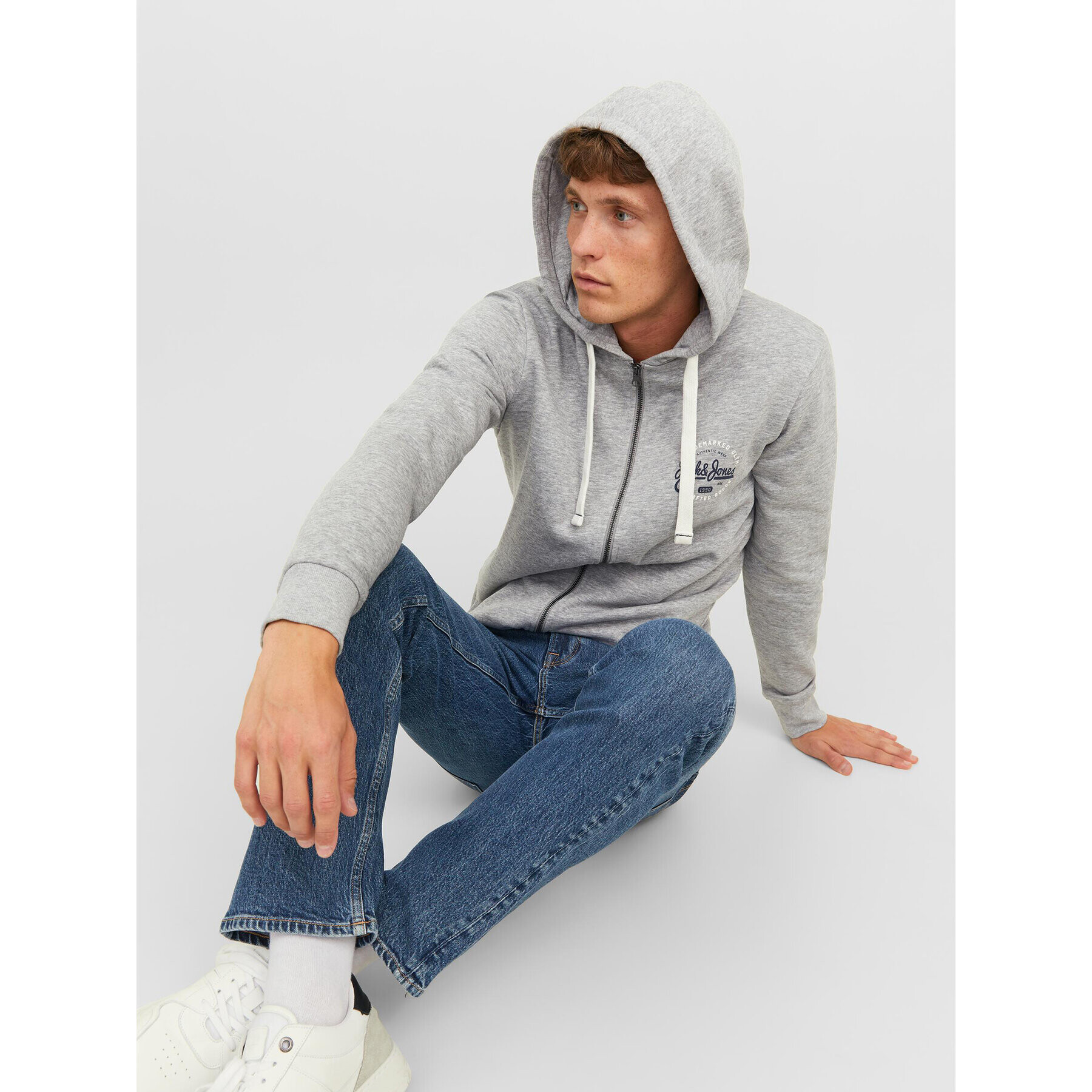 Jack&Jones Jopa 12236179 Siva Regular Fit - Pepit.si