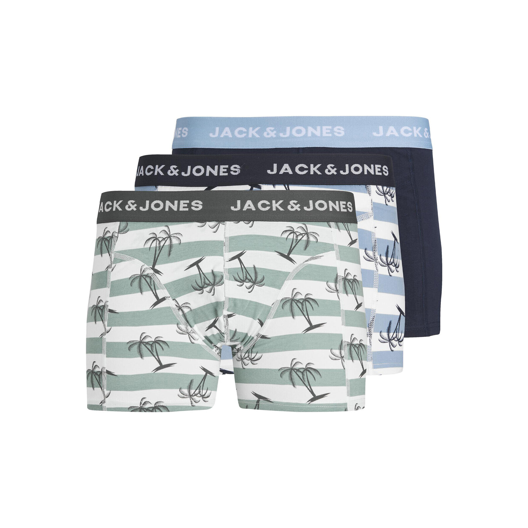 Jack&Jones Junior Set 3 parov boksaric 12228463 Zelena - Pepit.si