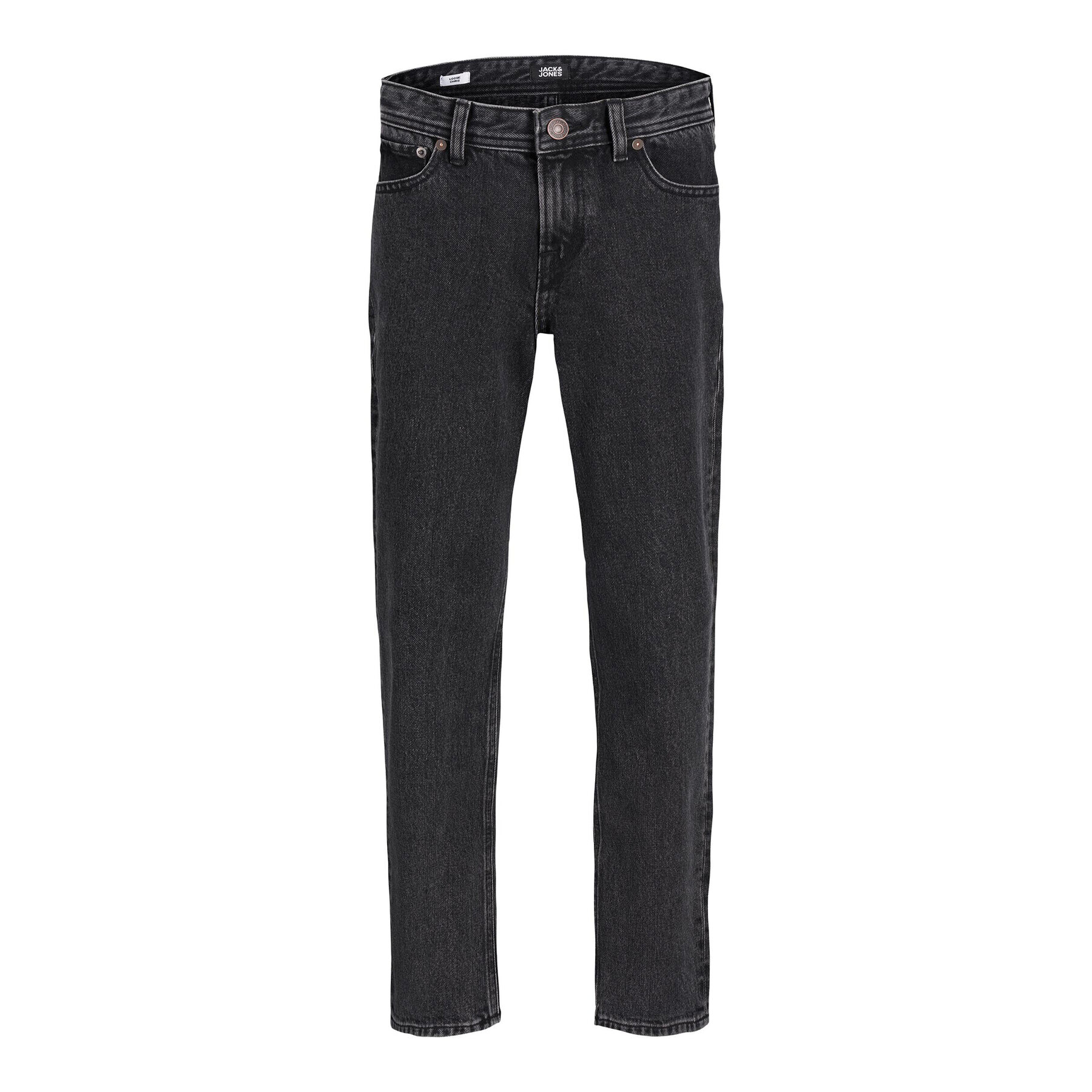 Jack&Jones Junior Jeans hlače 12217782 Črna Relaxed Fit - Pepit.si