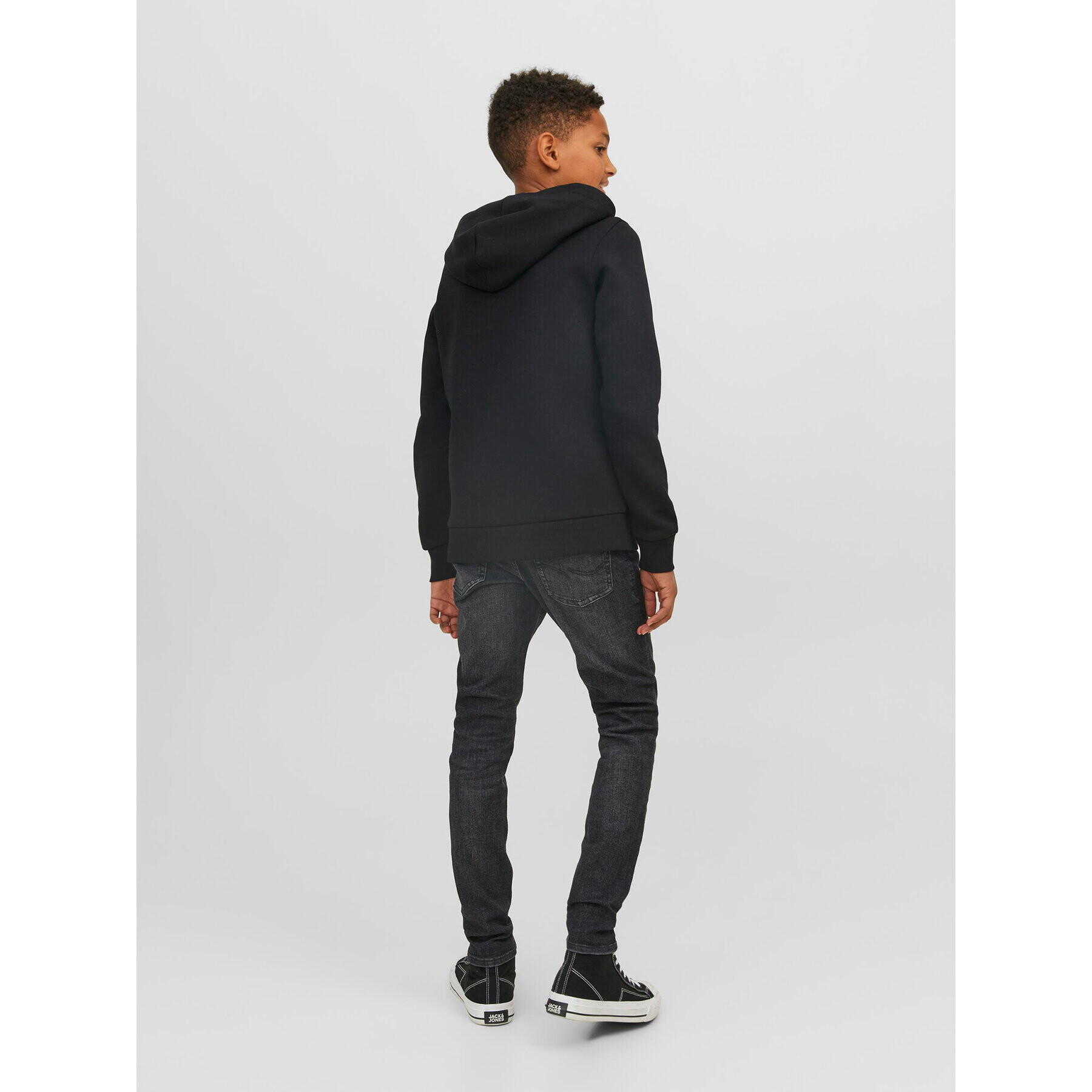 Jack&Jones Junior Jeans hlače 12245824 Siva Skinny Fit - Pepit.si