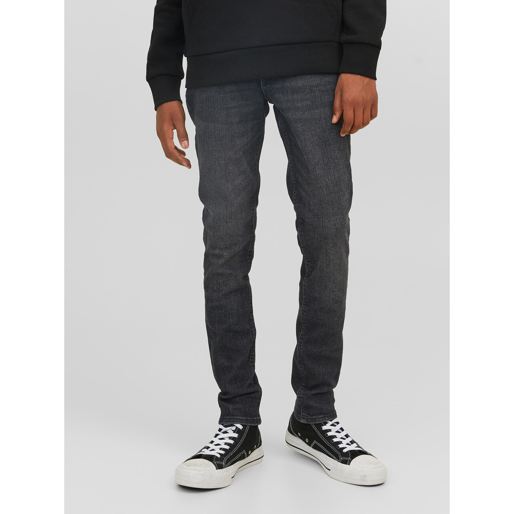 Jack&Jones Junior Jeans hlače 12245824 Siva Skinny Fit - Pepit.si