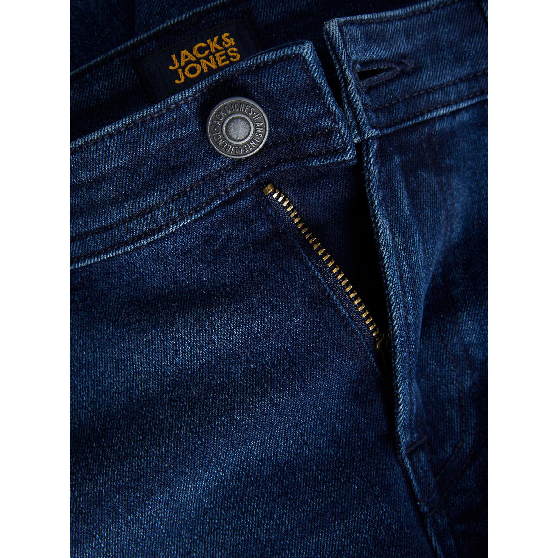 Jack&Jones Junior Jeans hlače 12245827 Mornarsko modra Skinny Fit - Pepit.si