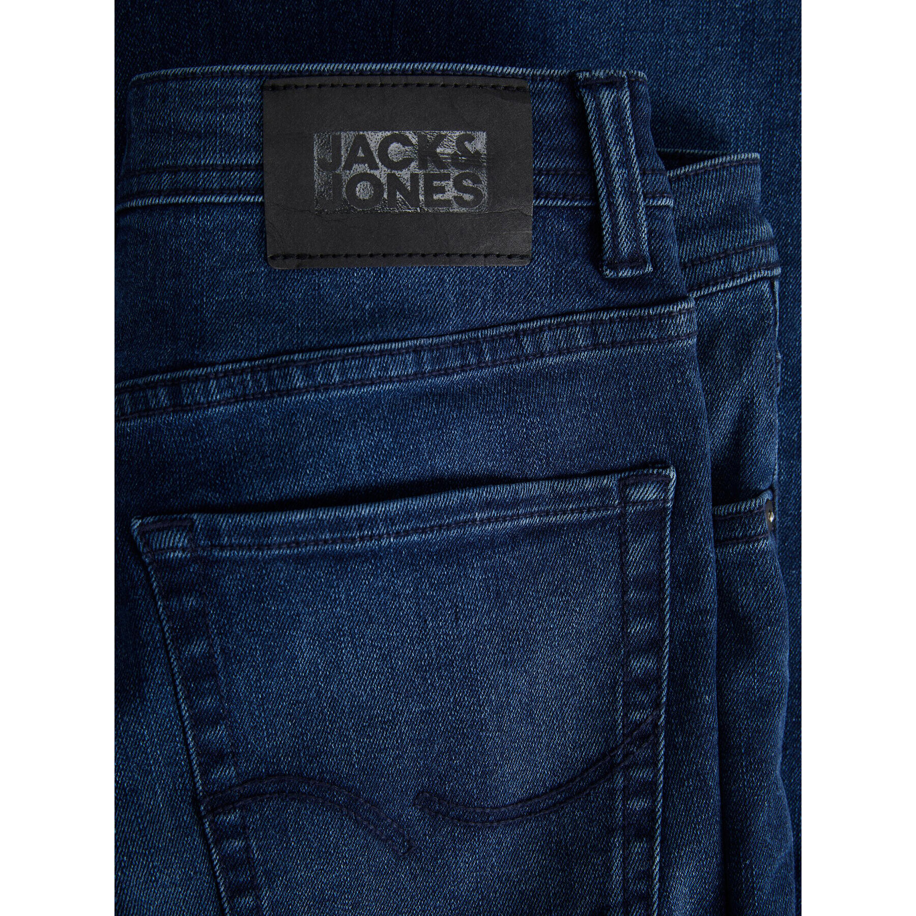 Jack&Jones Junior Jeans hlače 12245827 Mornarsko modra Skinny Fit - Pepit.si