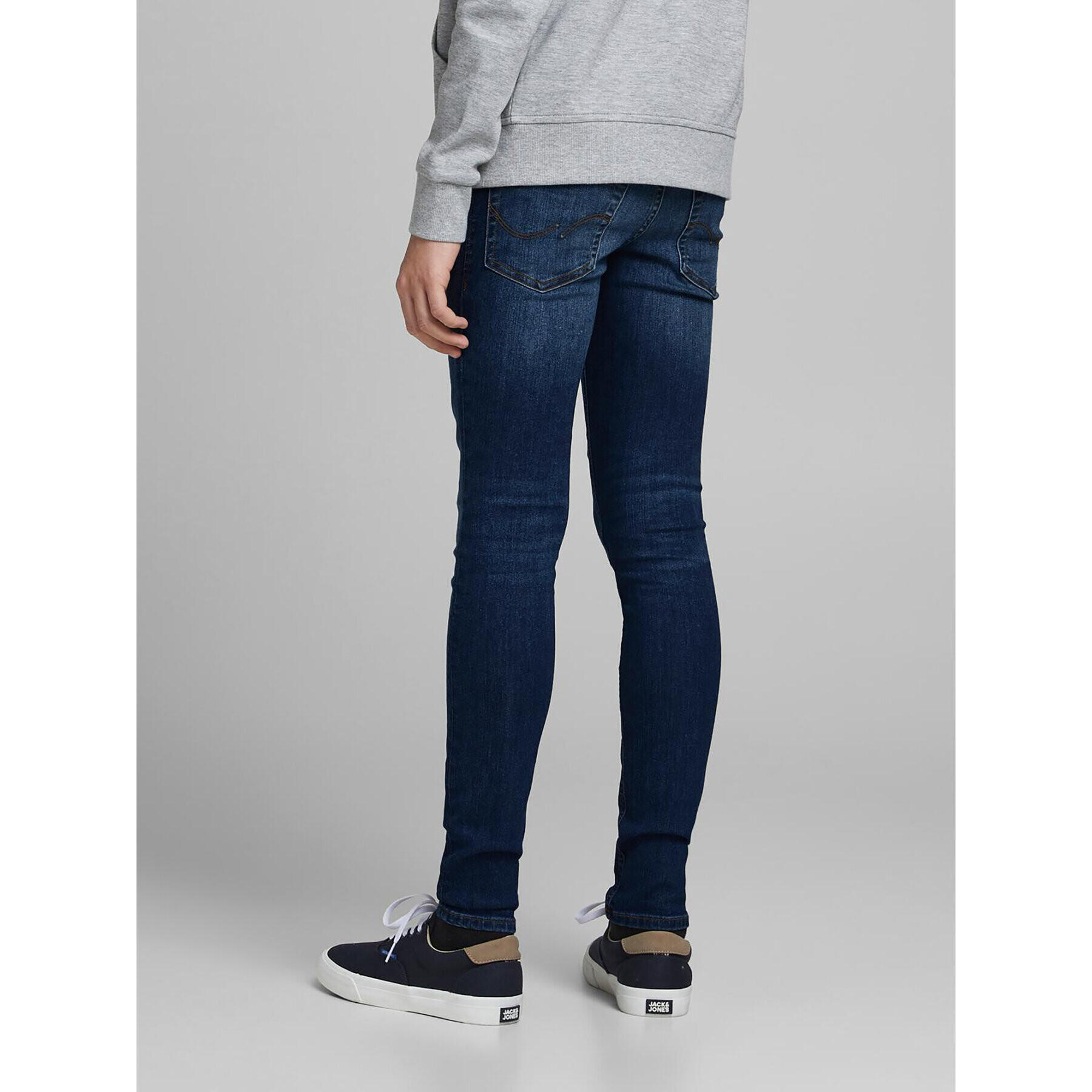 Jack&Jones Junior Jeans hlače Dan 12187466 Modra Skinny Fit - Pepit.si