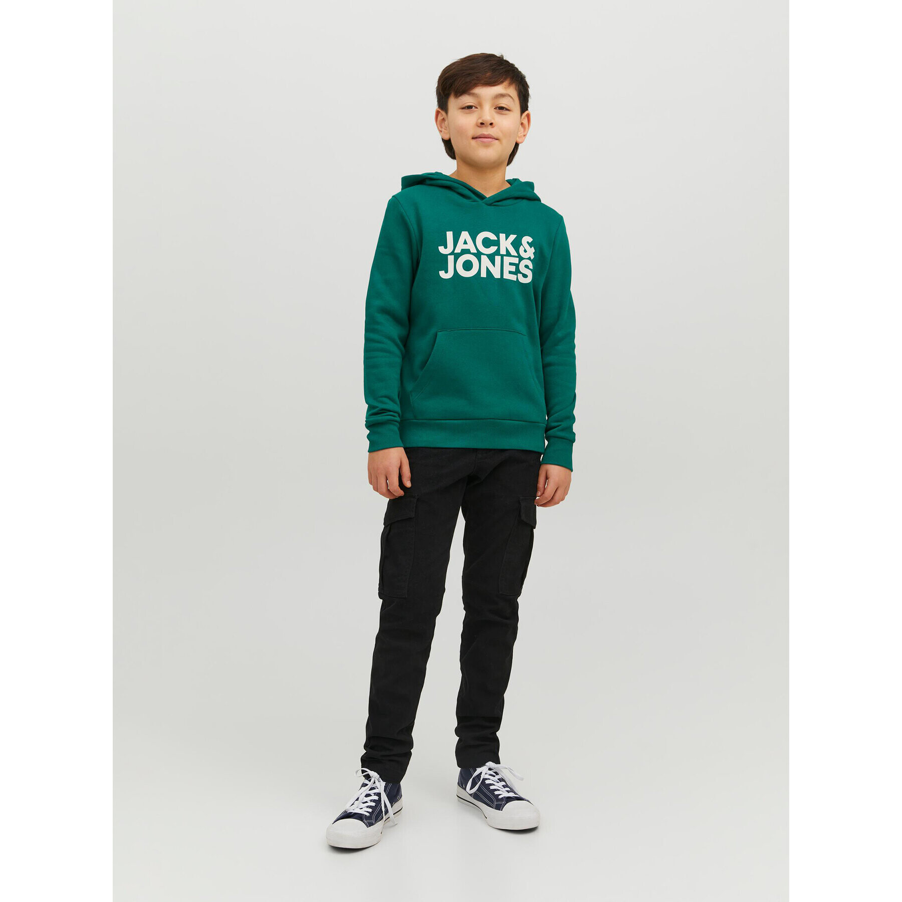 Jack&Jones Junior Jopa 12152841 Zelena Regular Fit - Pepit.si