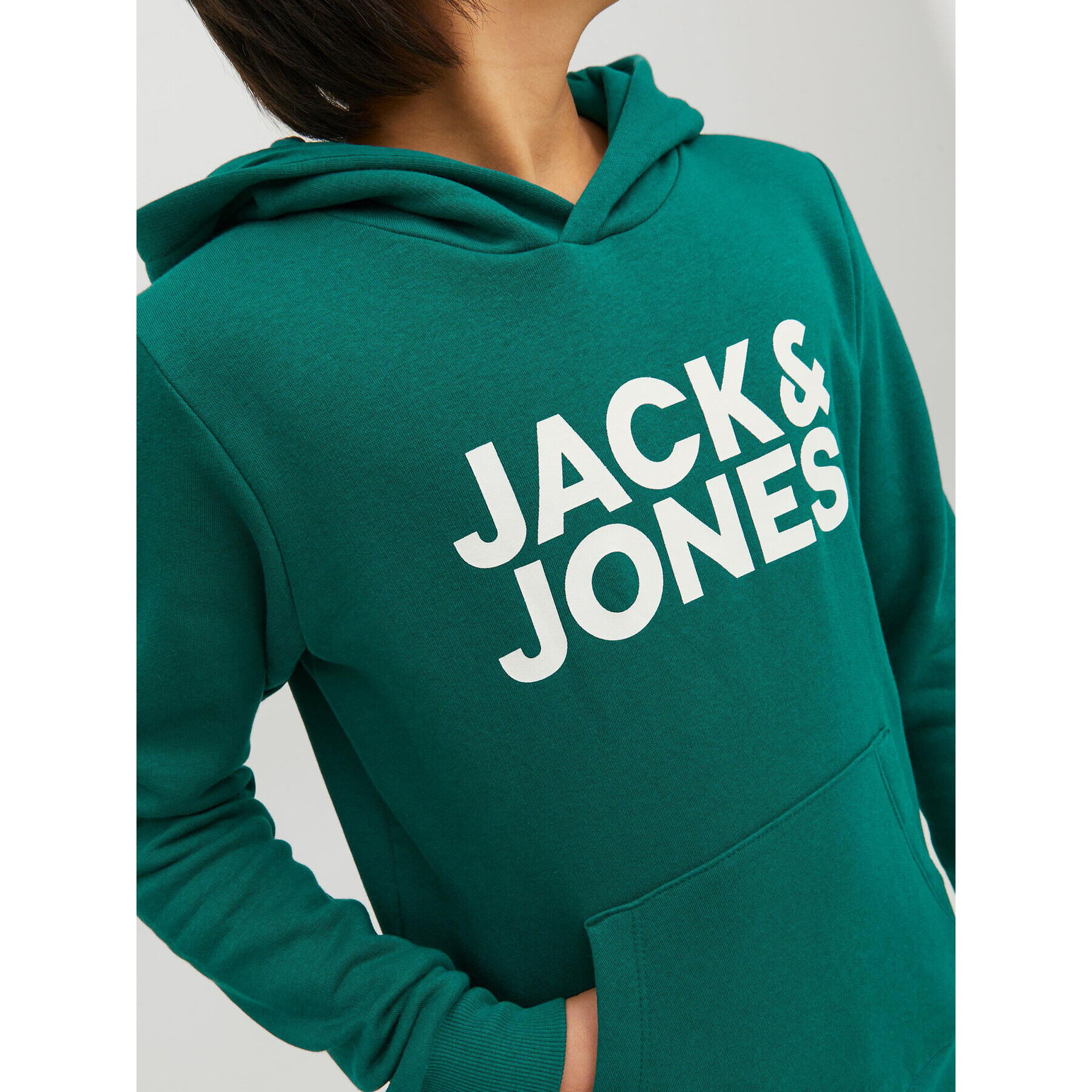 Jack&Jones Junior Jopa 12152841 Zelena Regular Fit - Pepit.si