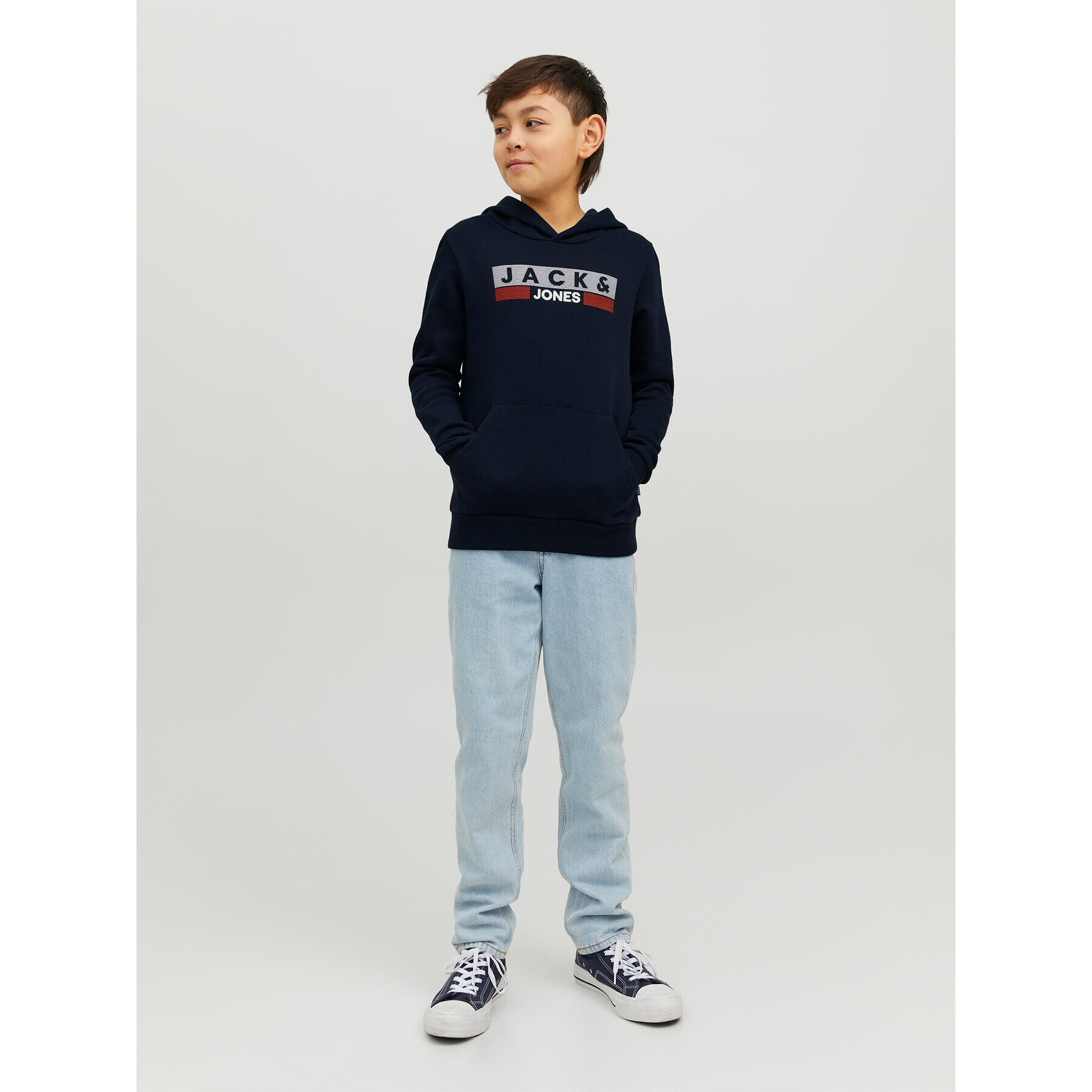 Jack&Jones Junior Jopa 12231372 Mornarsko modra Regular Fit - Pepit.si