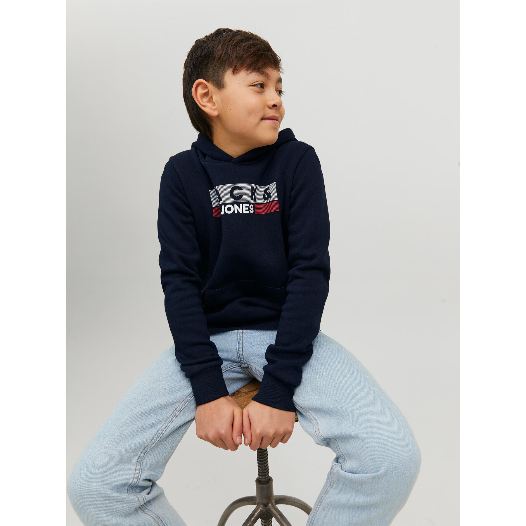 Jack&Jones Junior Jopa 12231372 Mornarsko modra Regular Fit - Pepit.si