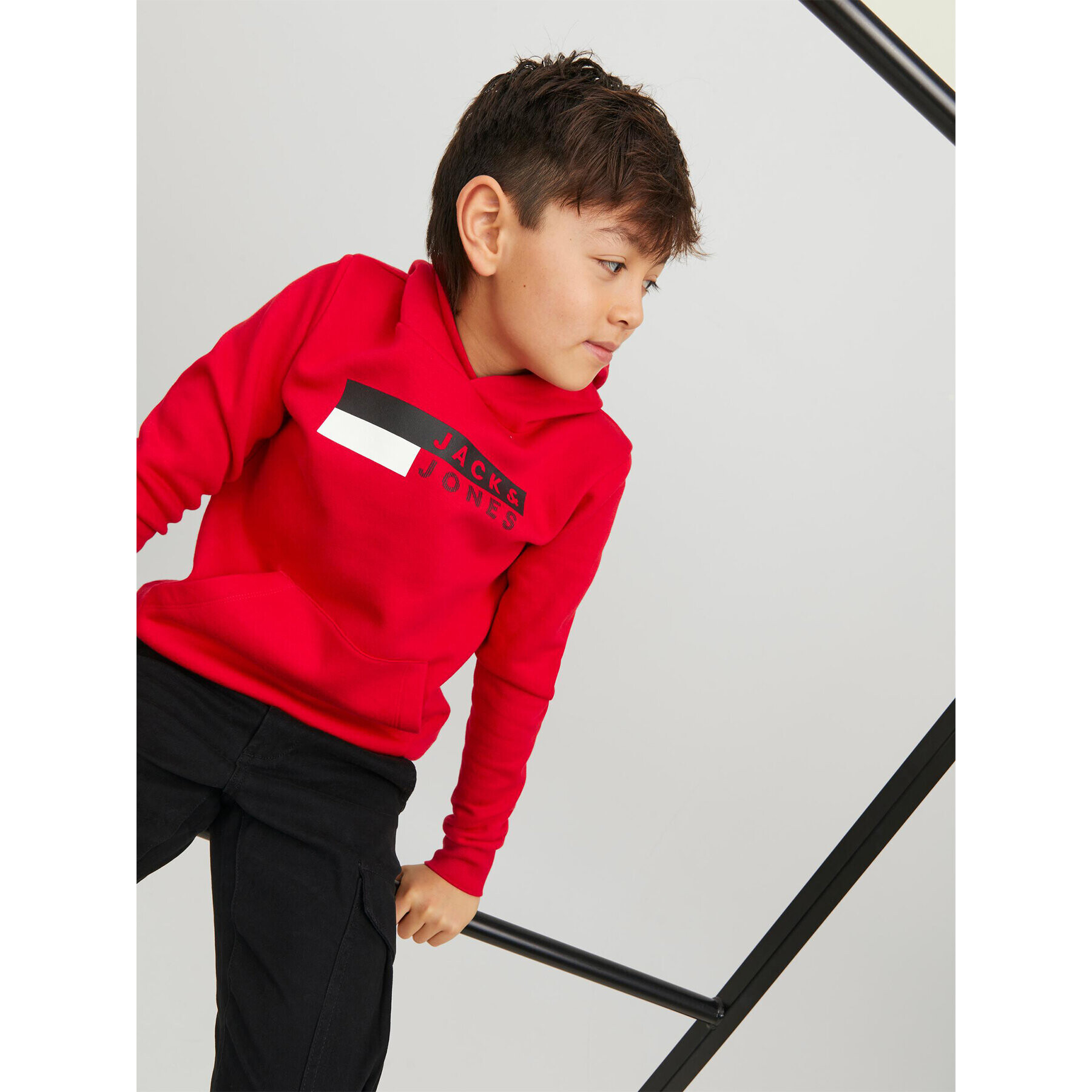 Jack&Jones Junior Jopa 12231372 Rdeča Regular Fit - Pepit.si