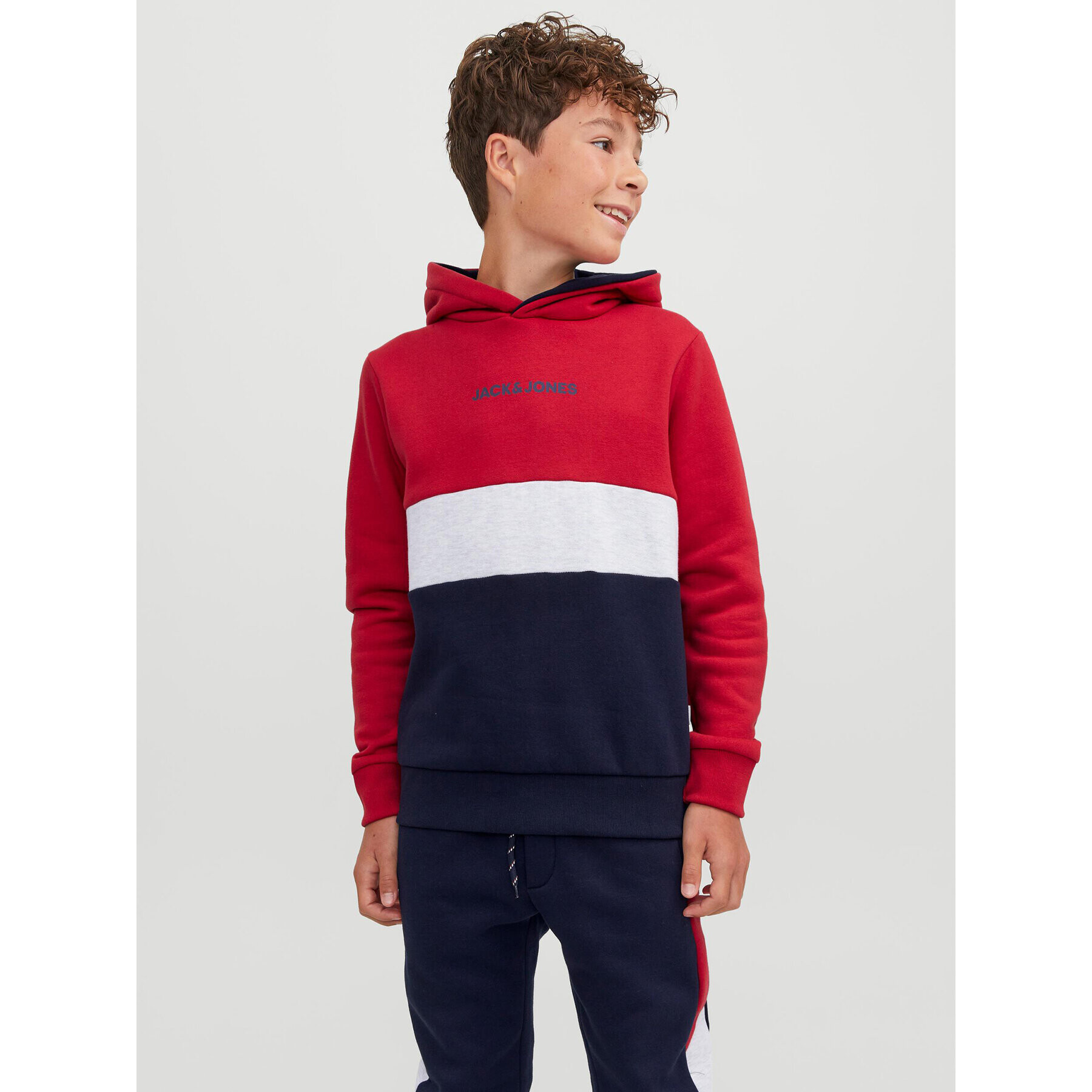 Jack&Jones Junior Jopa 12237402 Rdeča Regular Fit - Pepit.si