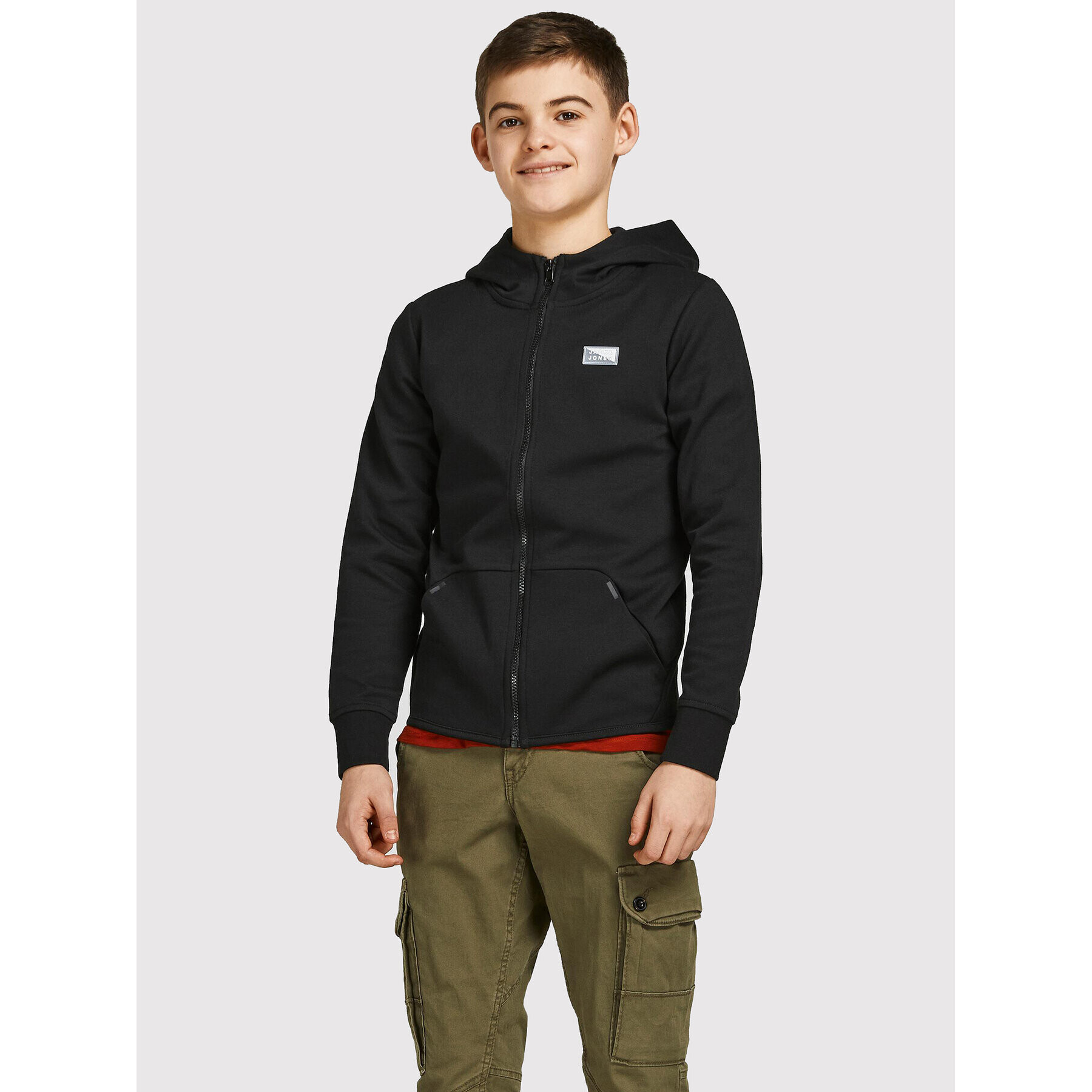 Jack&Jones Junior Jopa Coair 12192600 Črna Regular Fit - Pepit.si