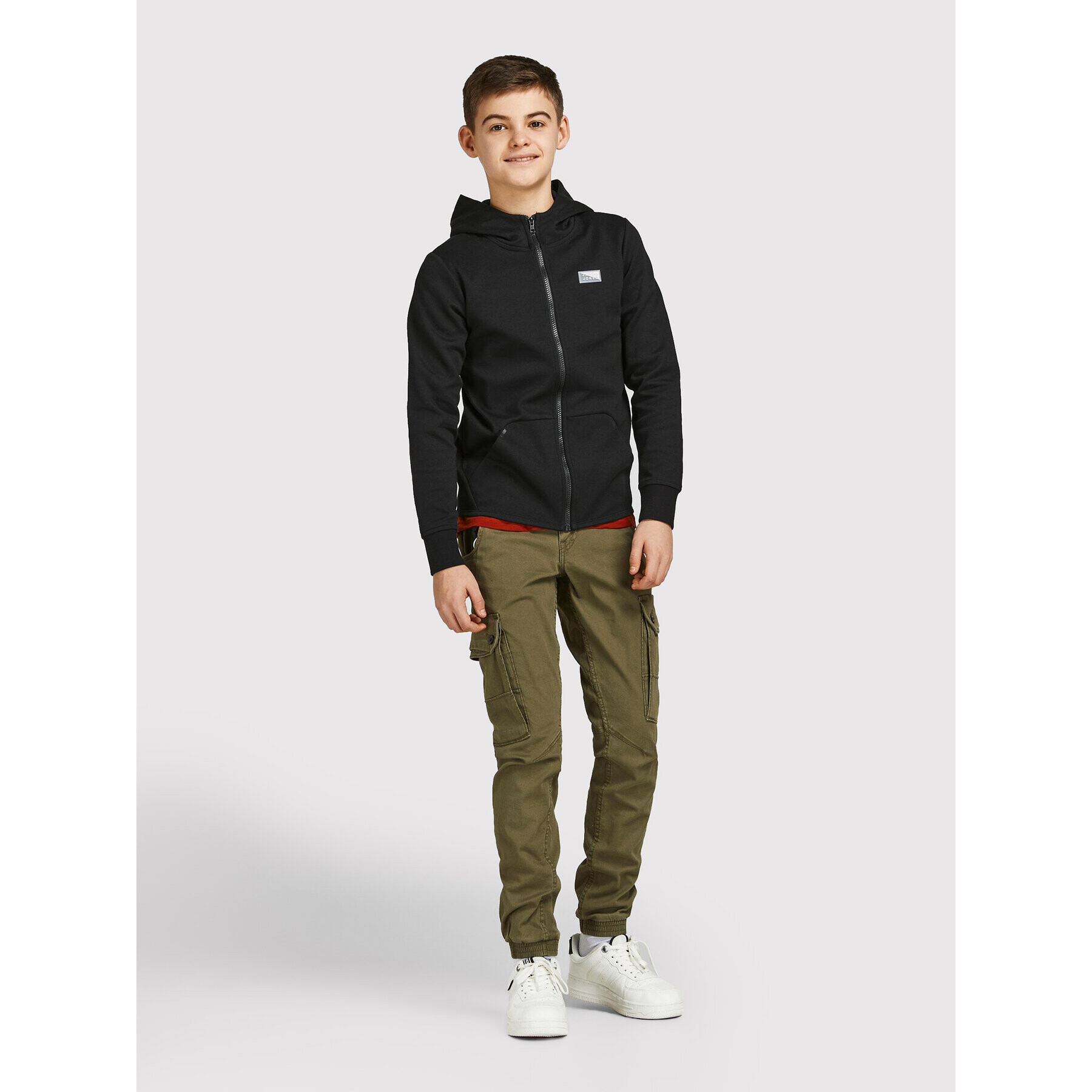 Jack&Jones Junior Jopa Coair 12192600 Črna Regular Fit - Pepit.si