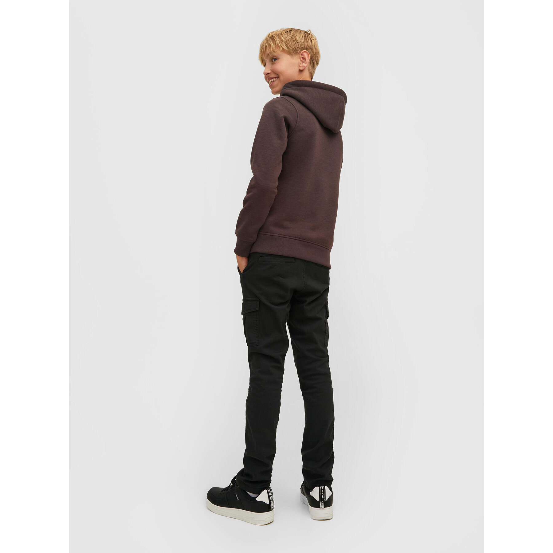 Jack&Jones Junior Jopa Copenhagen 12214983 Rjava Regular Fit - Pepit.si