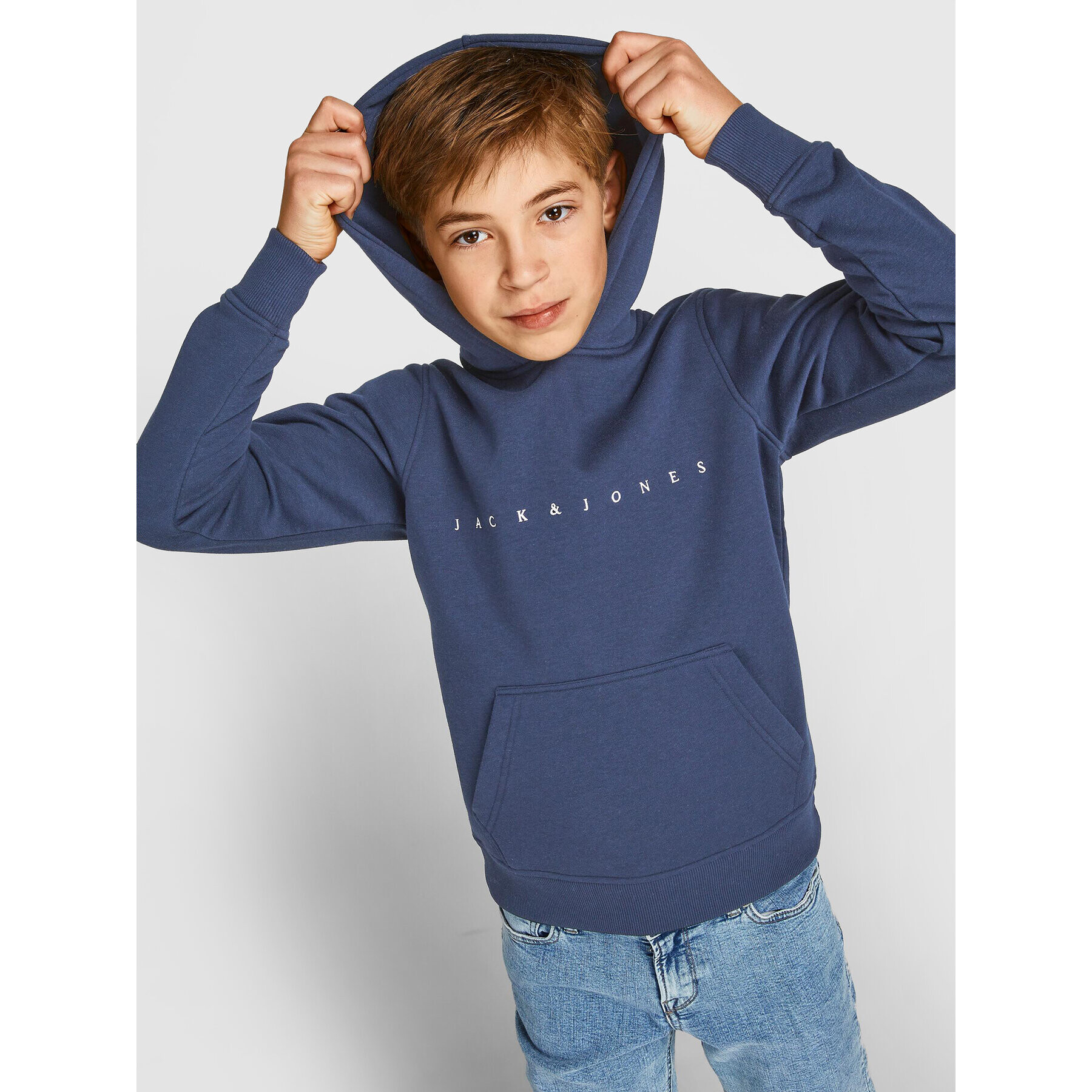 Jack&Jones Junior Jopa Copenhagen 2214983 Mornarsko modra Regular Fit - Pepit.si