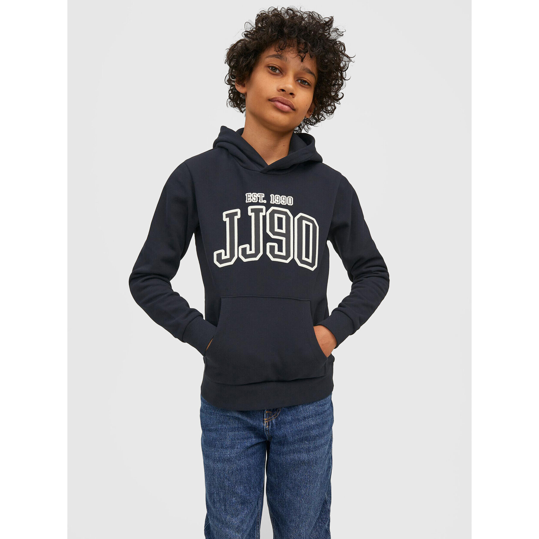 Jack&Jones Junior Jopa Emb 12213292 Črna Regular Fit - Pepit.si