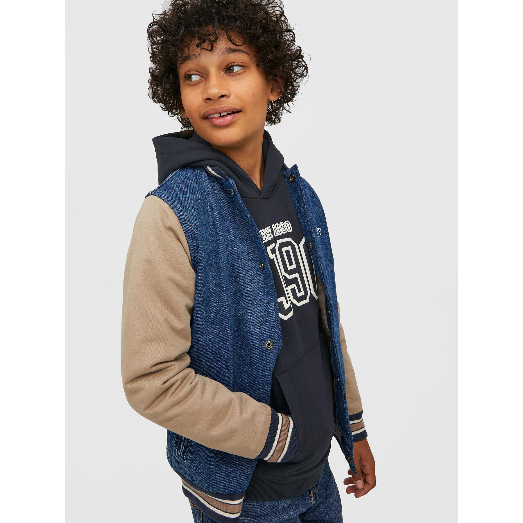 Jack&Jones Junior Jopa Emb 12213292 Črna Regular Fit - Pepit.si